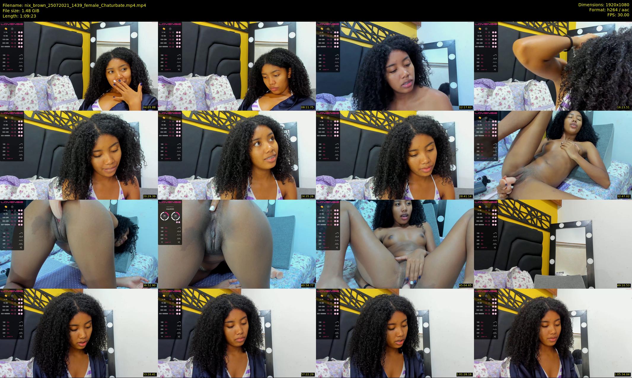 nix_brown — 70 minute Chaturbate female cam show recording, 1080p, Jul 25, 2021