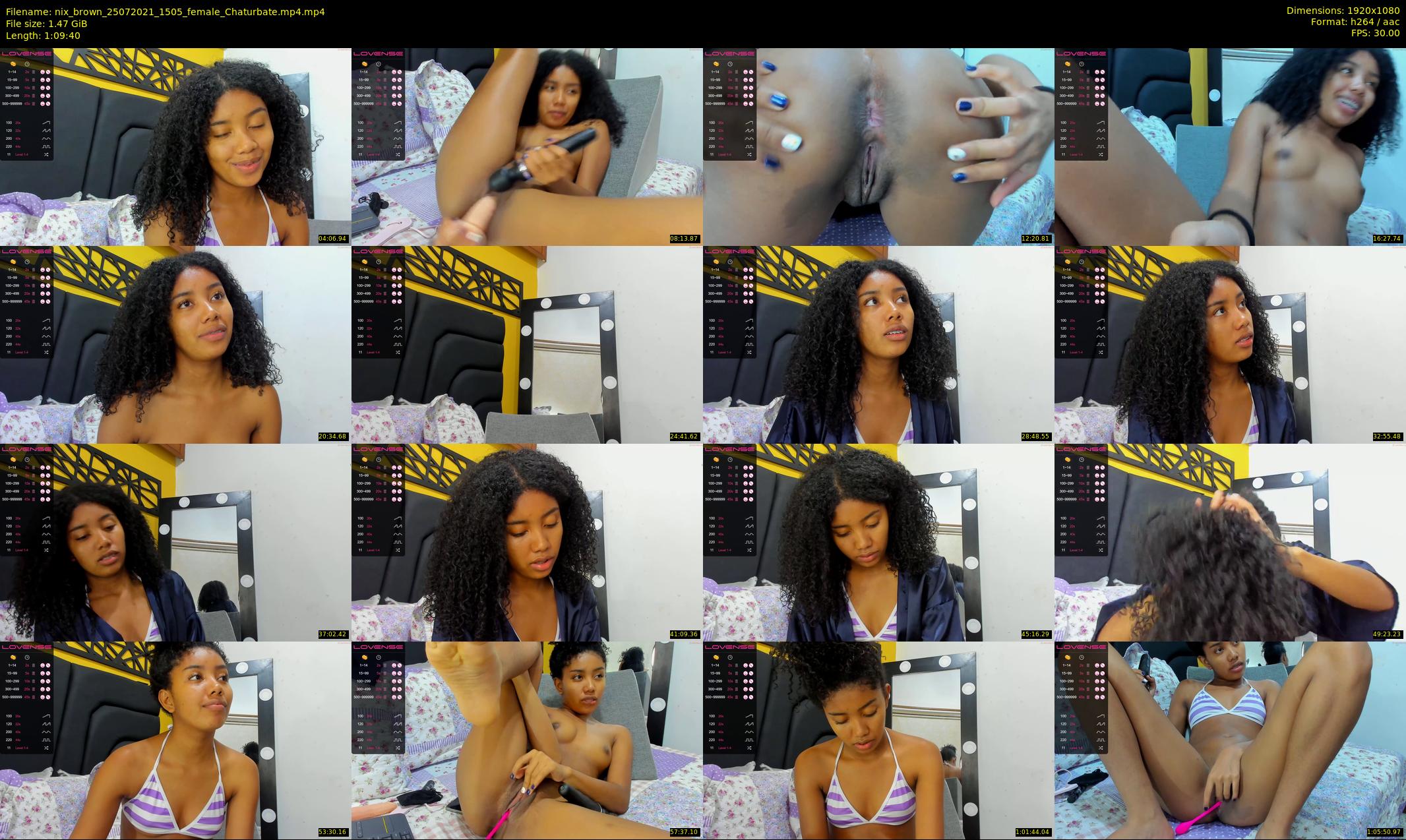 nix_brown — 70 minute Chaturbate female cam show recording, 1080p, Jul 25, 2021