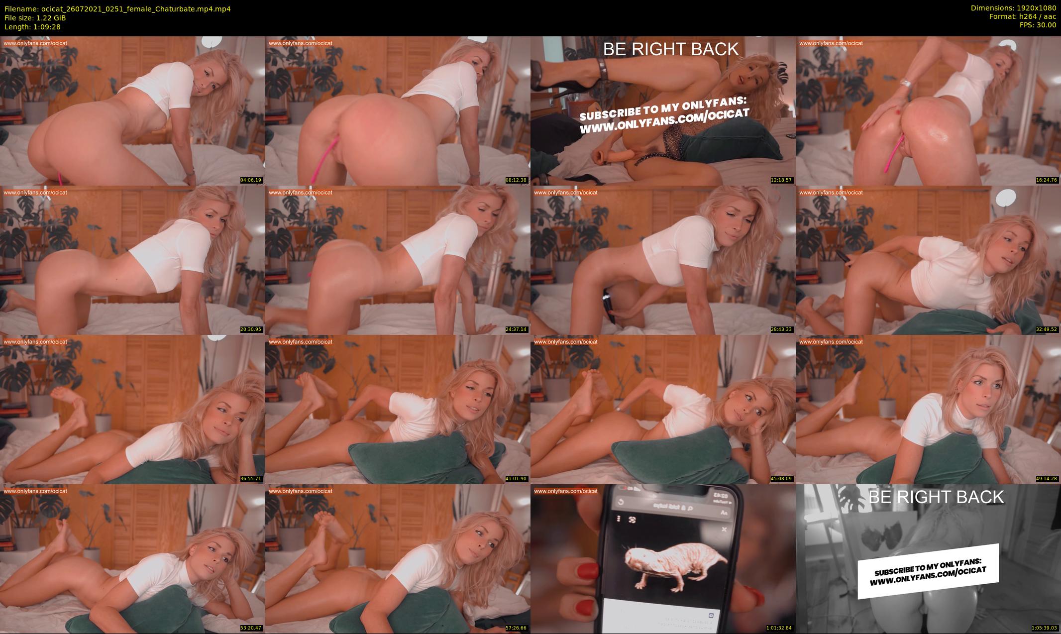 ocicat — 70 minute Chaturbate female cam show recording, 1080p, Jul 26, 2021