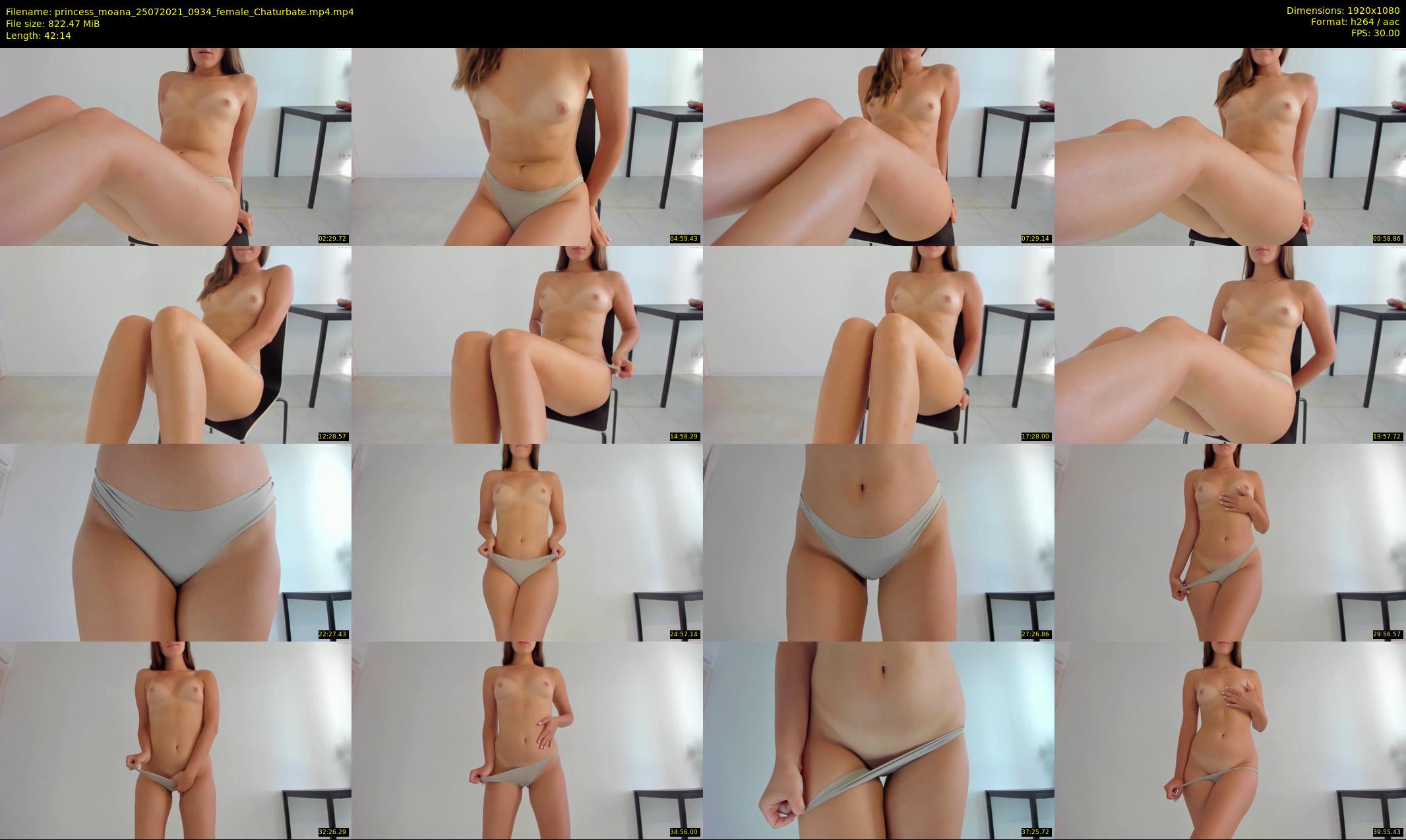 princess_moana — 43 minute Chaturbate female cam show recording, 1080p, Jul 25, 2021