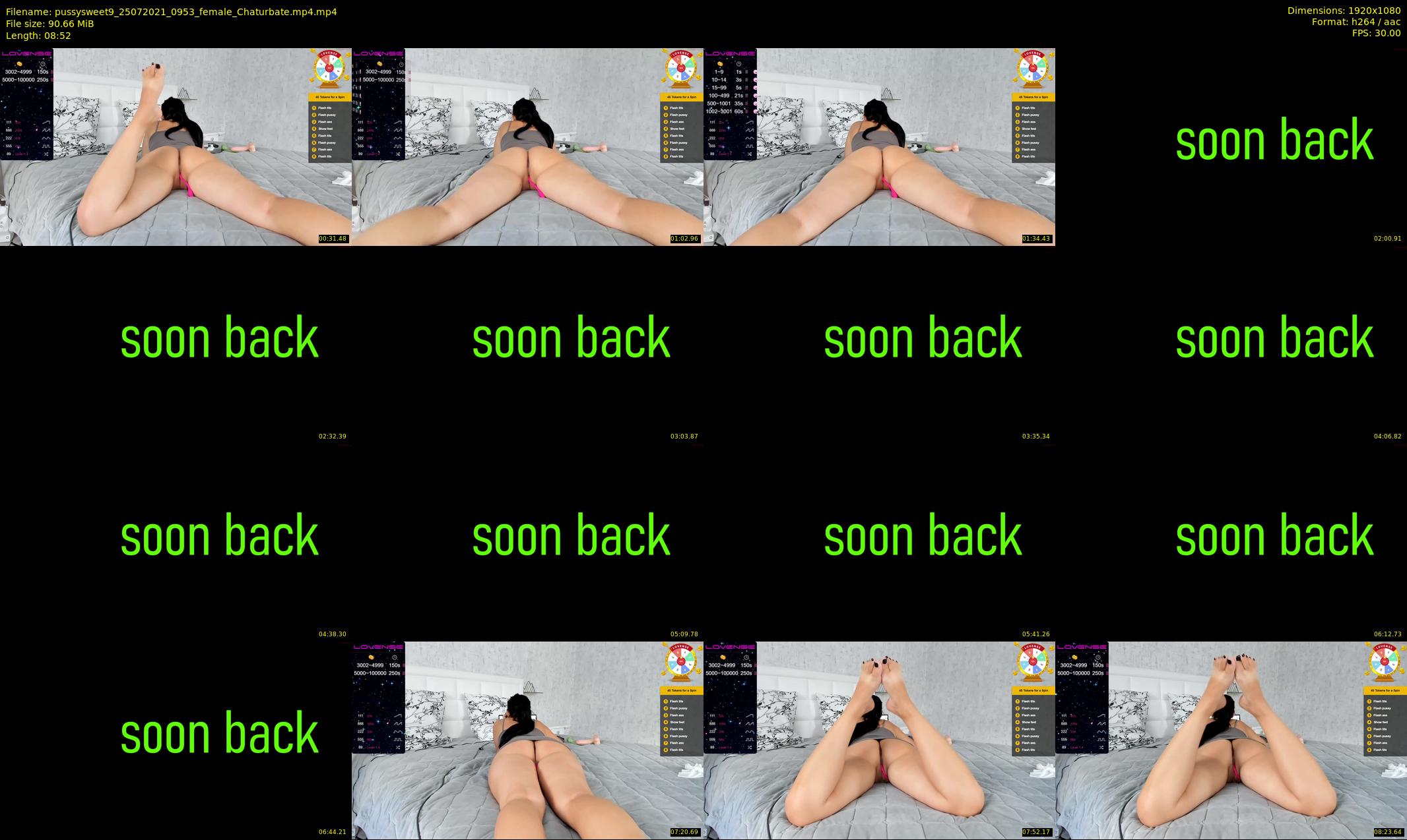 pussysweet9 — 9 minute Chaturbate female cam show recording, 1080p, Jul 25, 2021