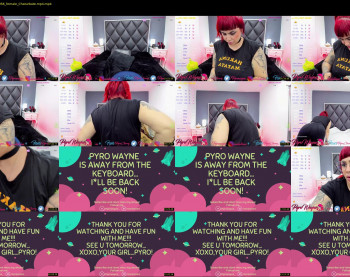 pyrowayne — 27 minute Chaturbate female cam show recording, 1080p, Jul 25, 2021
