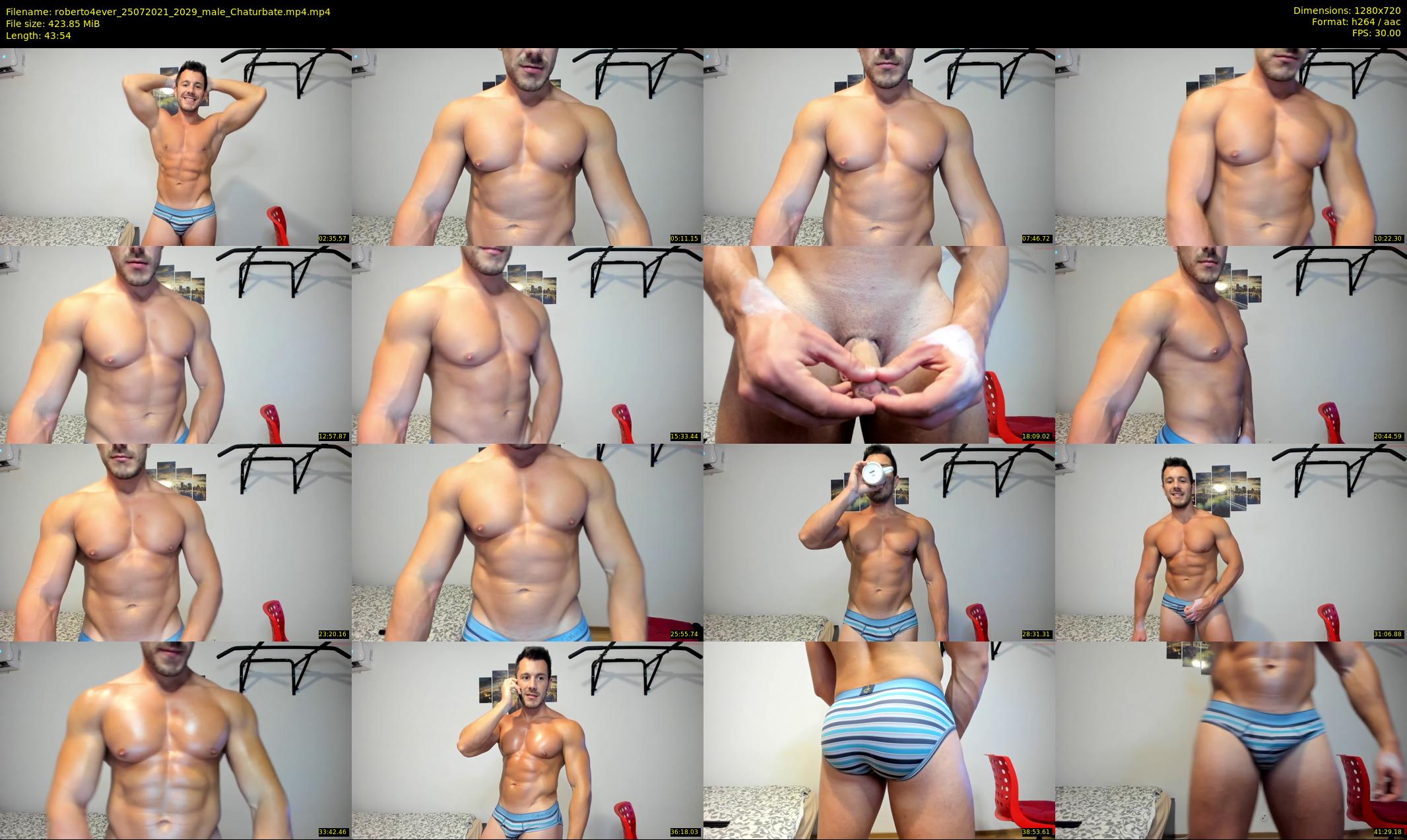 roberto4ever — 44 minute Chaturbate male cam show recording, 720p, Jul 25, 2021
