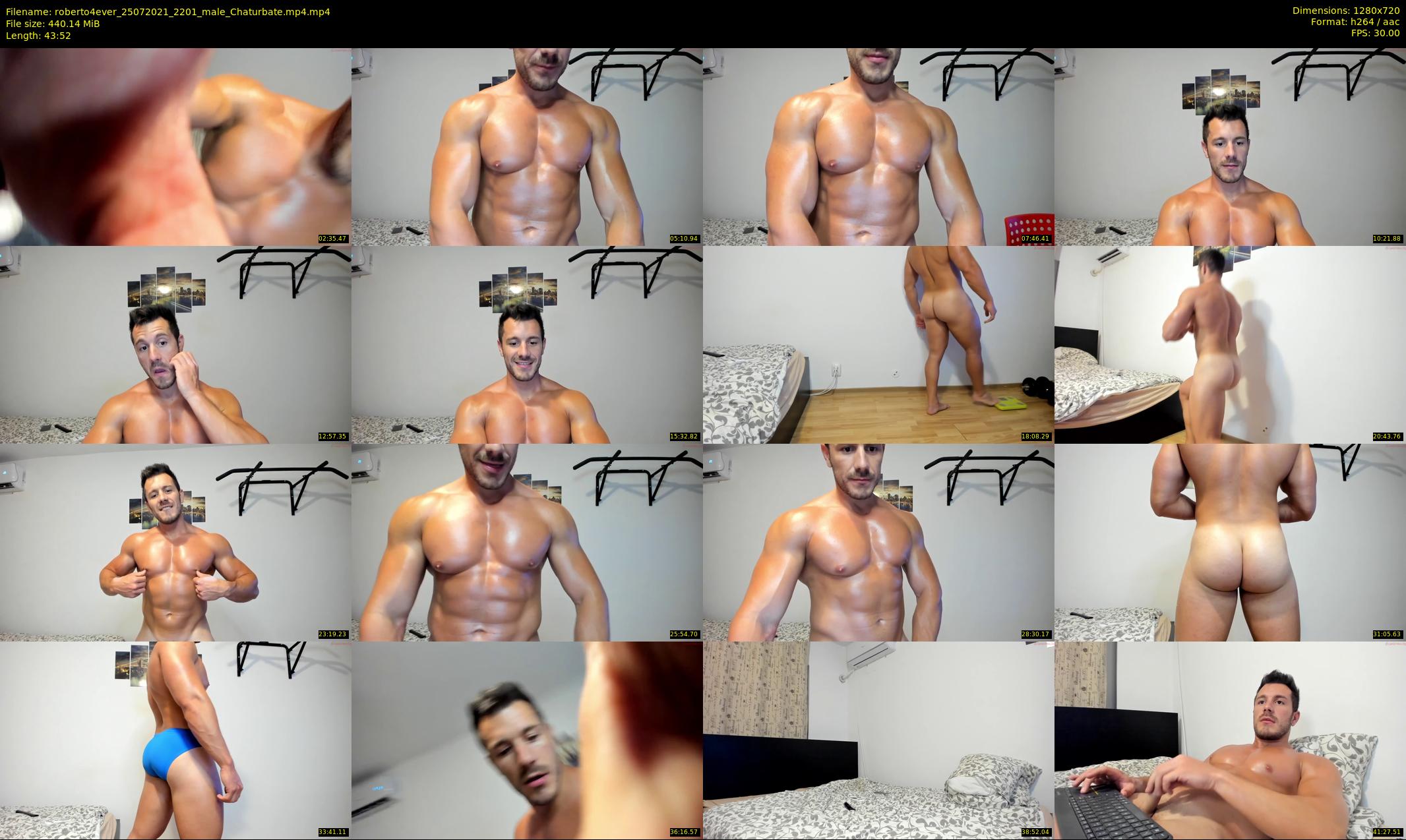 roberto4ever — 44 minute Chaturbate male cam show recording, 720p, Jul 25, 2021
