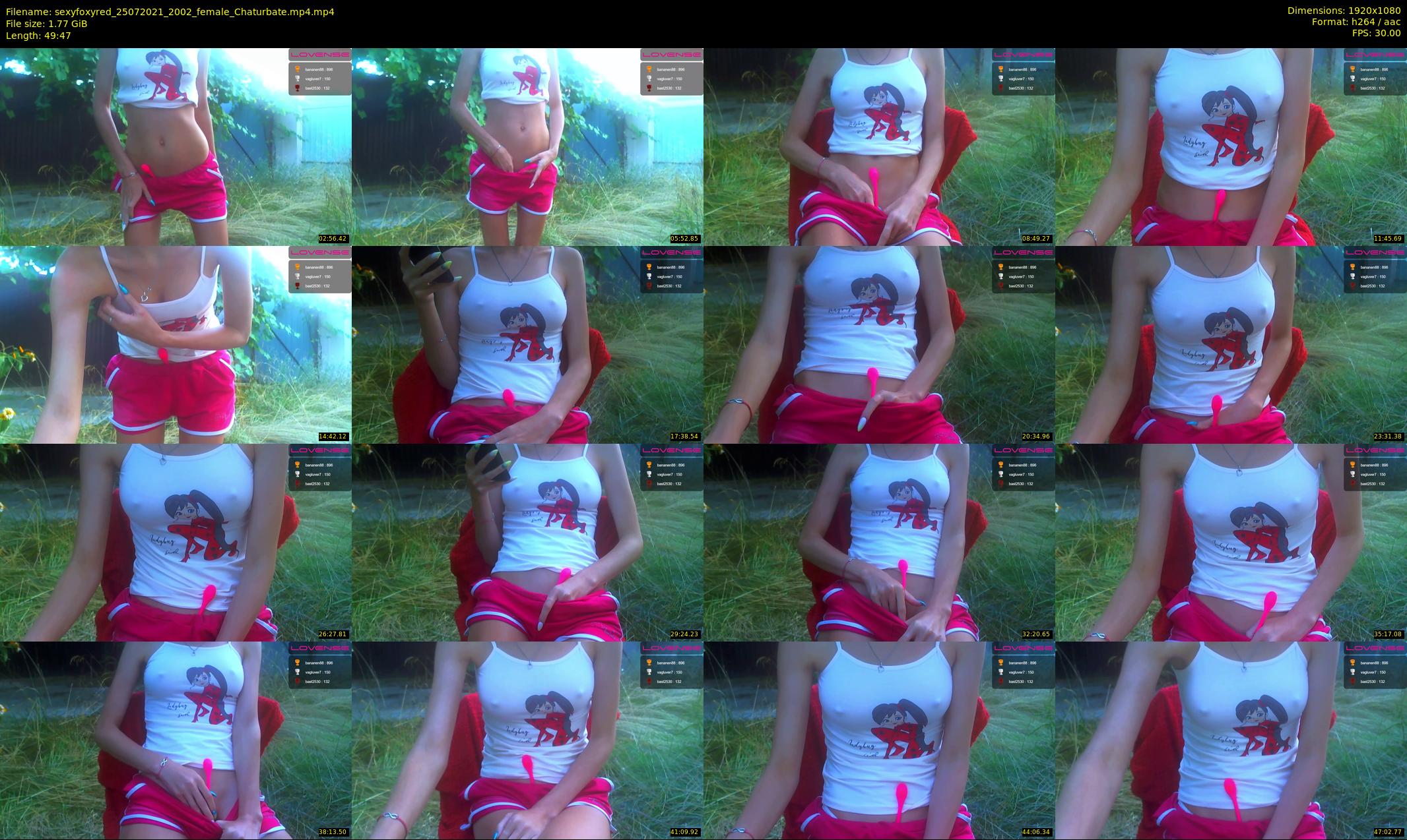 sexyfoxyred — 50 minute Chaturbate female cam show recording, 1080p, Jul 25, 2021