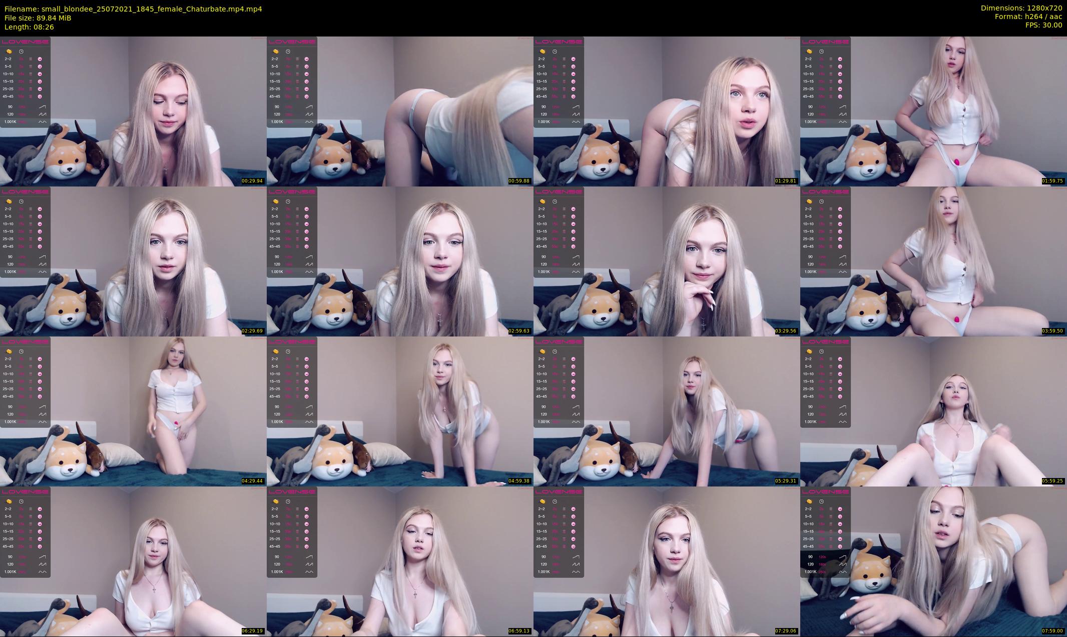 small_blondee — 9 minute Chaturbate female cam show recording, 720p, Jul 25, 2021