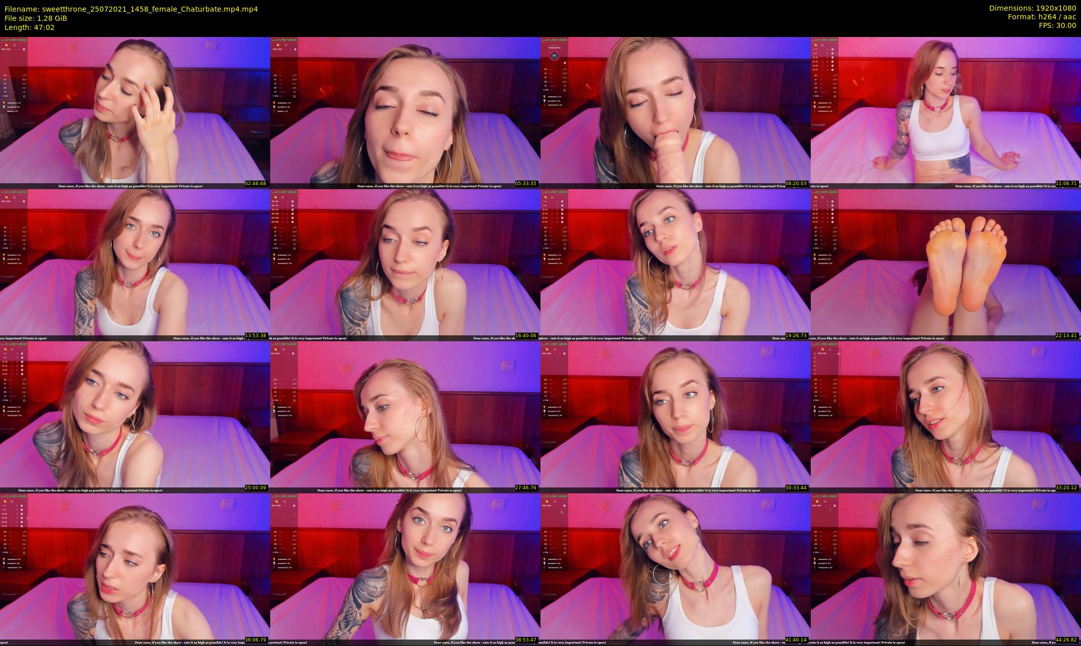 sweetthrone — 48 minute Chaturbate couple cam show recording, 1080p, Jul 25, 2021