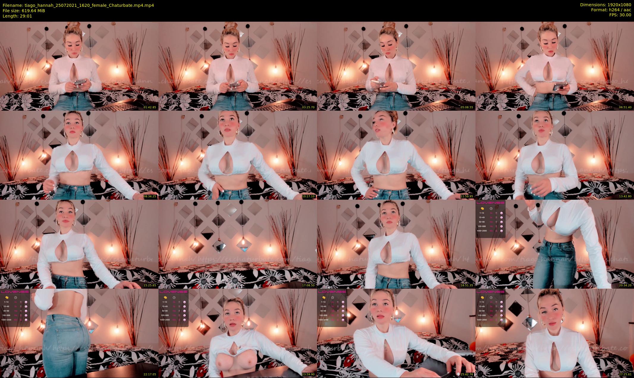 tiago_hannah — 30 minute Chaturbate couple cam show recording, 1080p, Jul 25, 2021