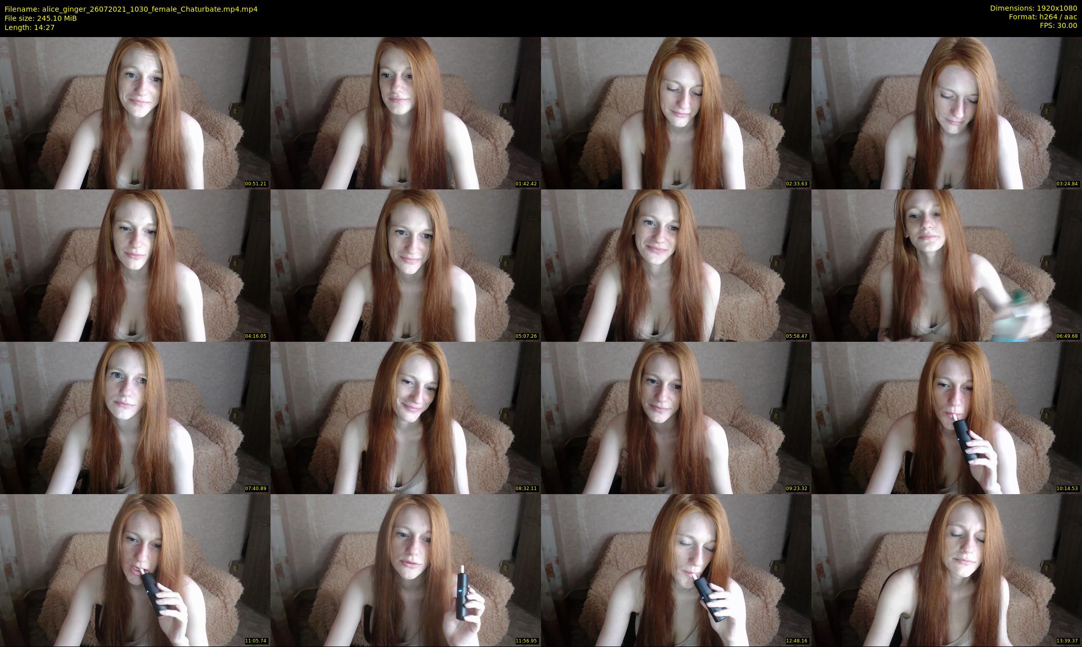 alice_ginger — 15 minute Chaturbate female cam show recording, 1080p, Jul 26, 2021