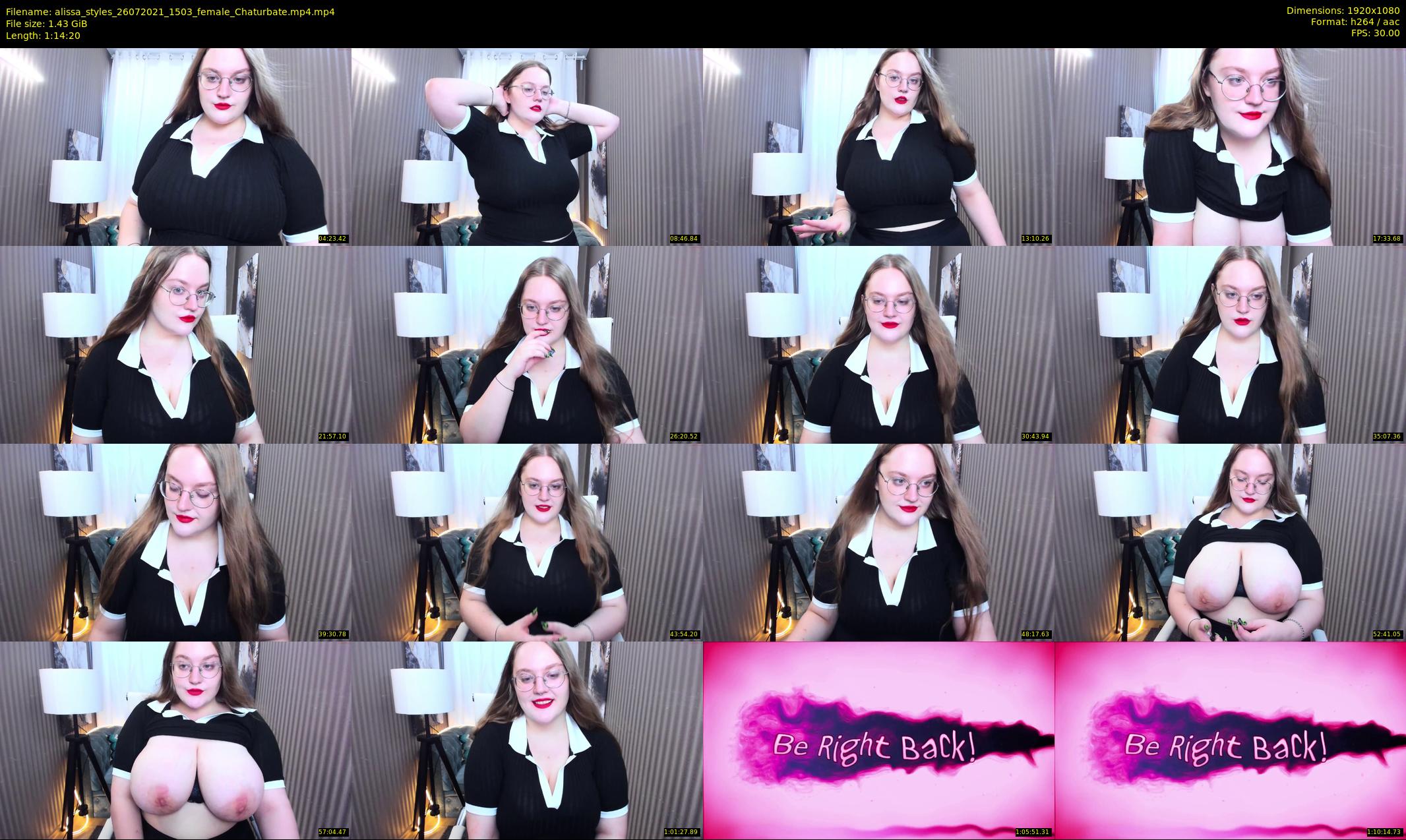 alissa_styles — 75 minute Chaturbate female cam show recording, 1080p, Jul 26, 2021