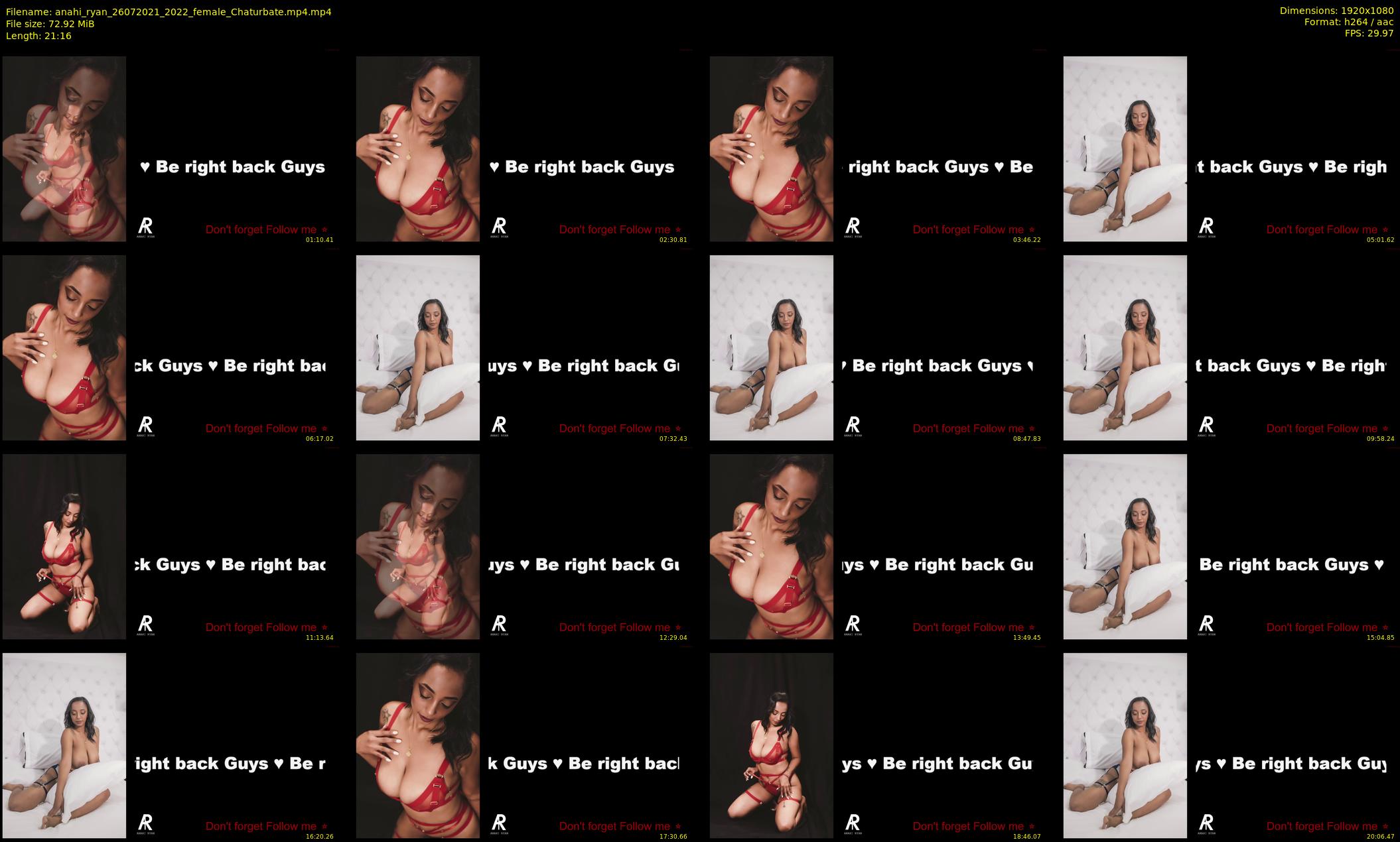 anahi_ryan — 22 minute Chaturbate female cam show recording, 1080p, Jul 26, 2021