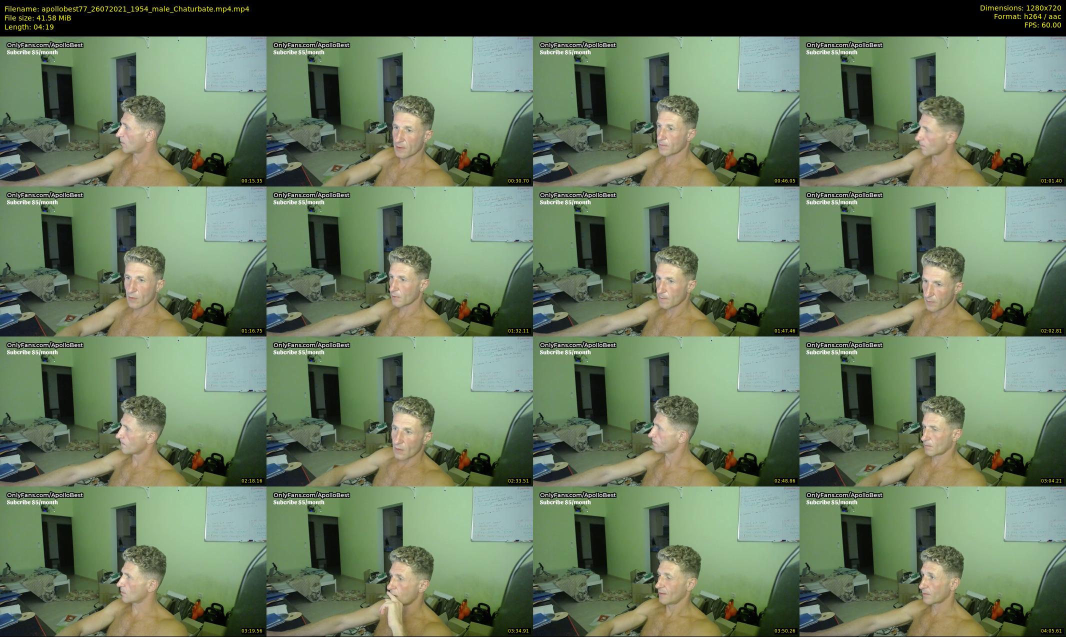 apollobest77 — 5 minute Chaturbate male cam show recording, 720p, Jul 26, 2021