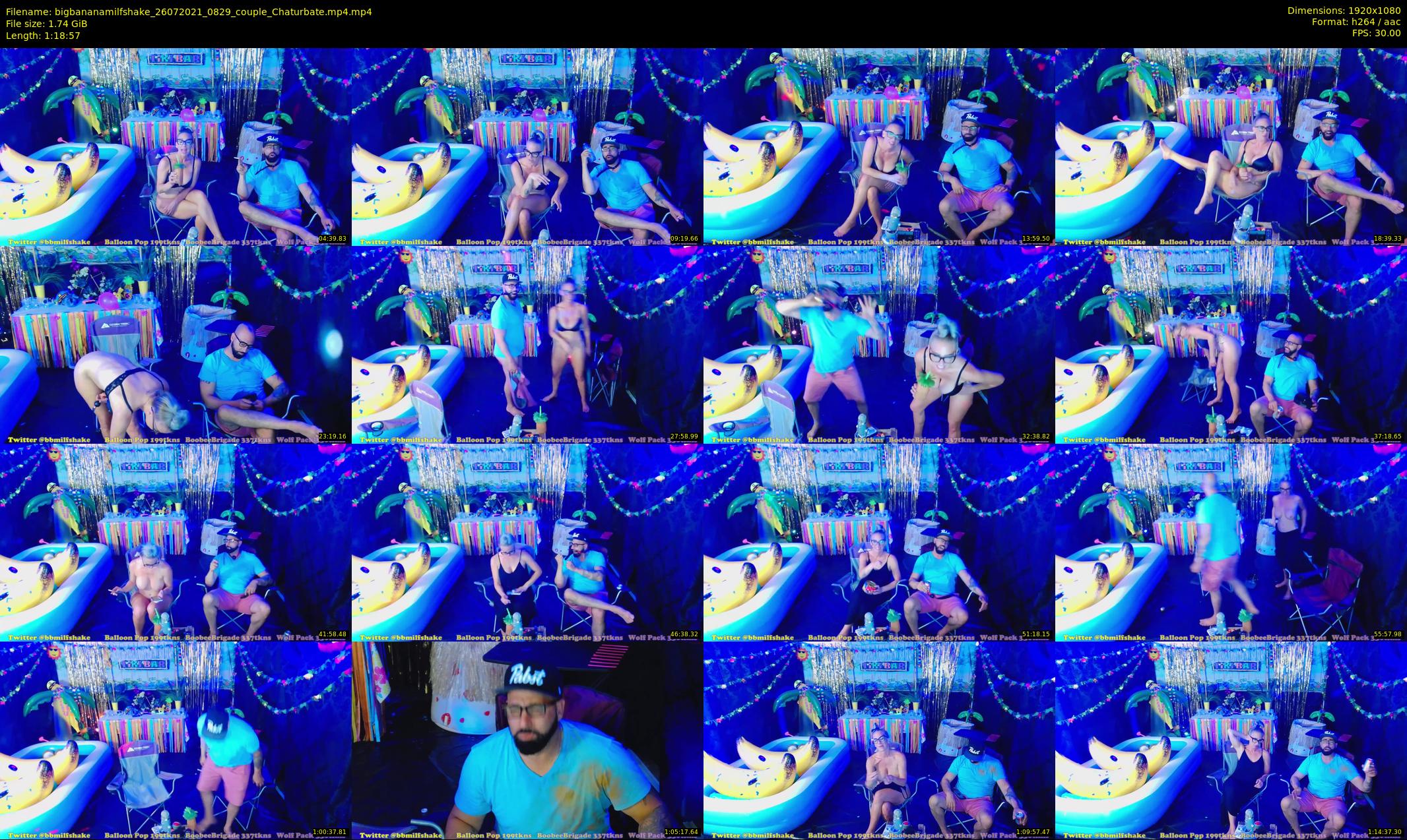 bigbananamilfshake — 79 minute Chaturbate couple cam show recording, 1080p, Jul 26, 2021