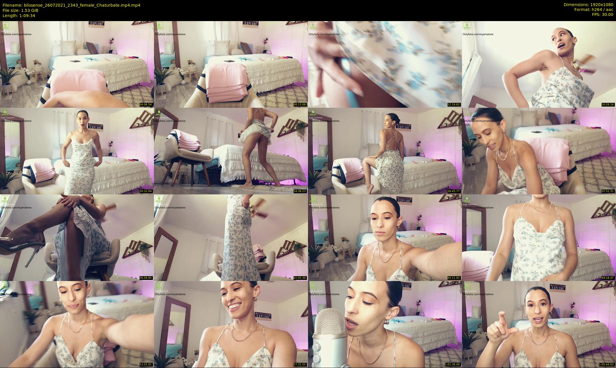 blissense — 70 minute Chaturbate female cam show recording, 1080p, Jul 26, 2021