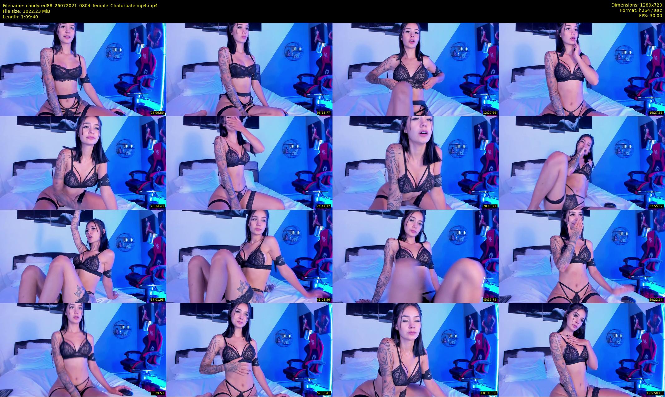 candyred88 — 70 minute Chaturbate female cam show recording, 720p, Jul 26, 2021