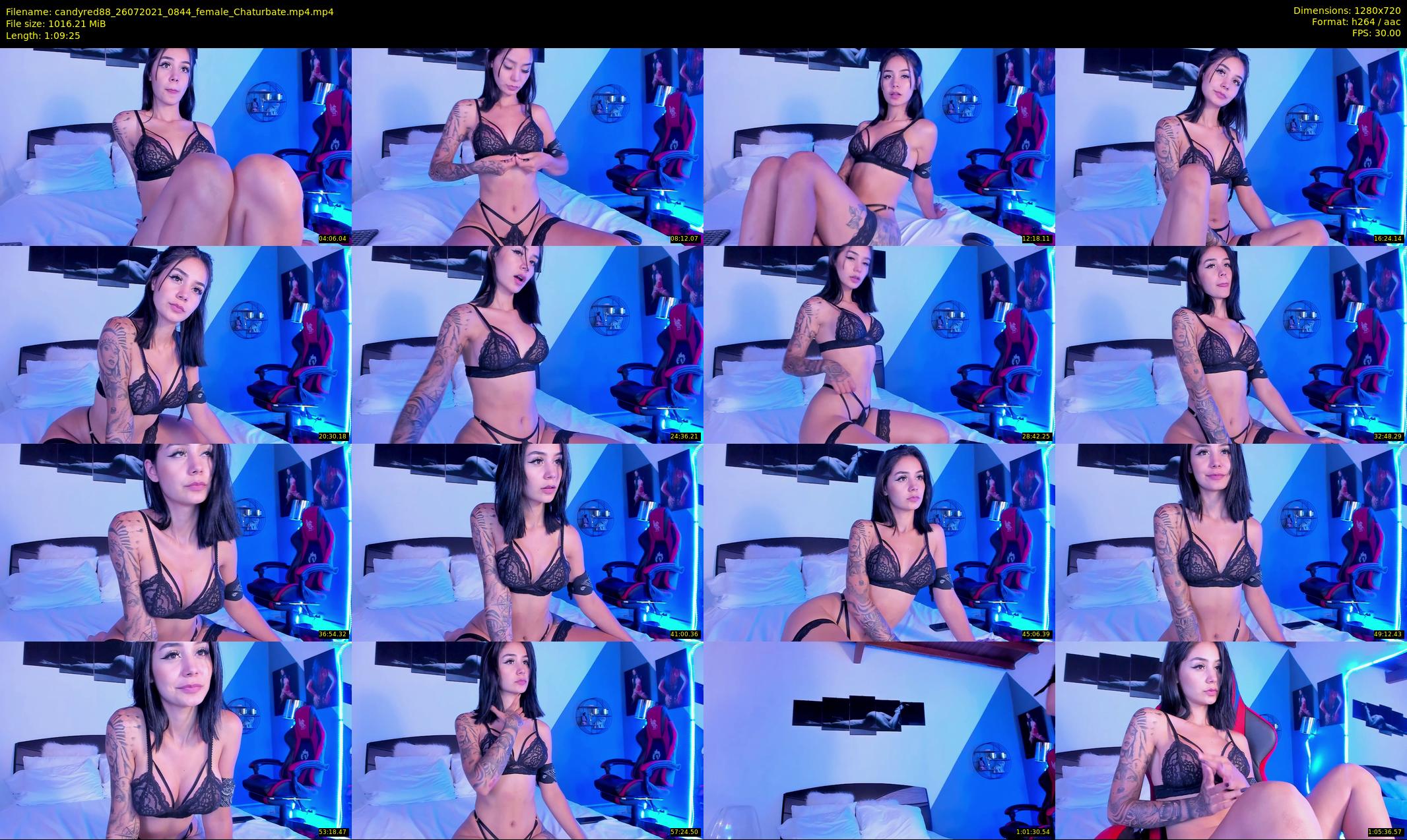 candyred88 — 70 minute Chaturbate female cam show recording, 720p, Jul 26, 2021