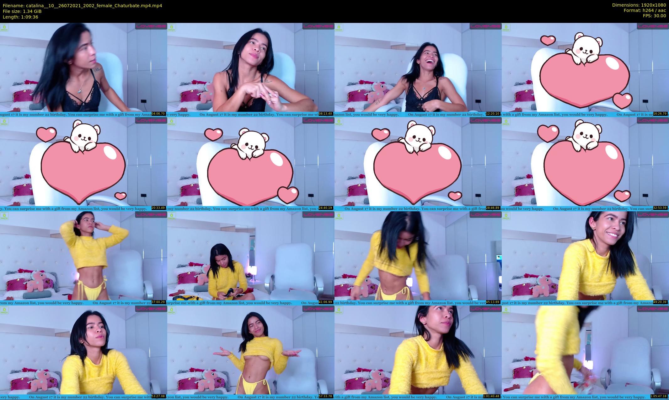 catalina__10_ — 70 minute Chaturbate female cam show recording, 1080p, Jul 26, 2021