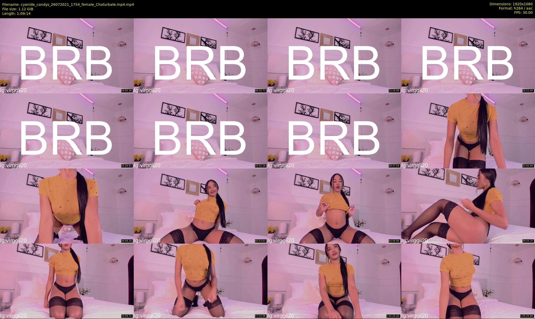 cyanide_candys — 70 minute Chaturbate female cam show recording, 1080p, Jul 26, 2021