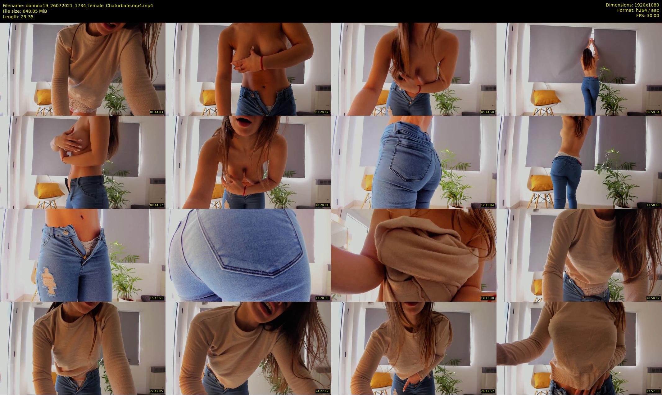 donnna19 — 30 minute Chaturbate female cam show recording, 1080p, Jul 26, 2021