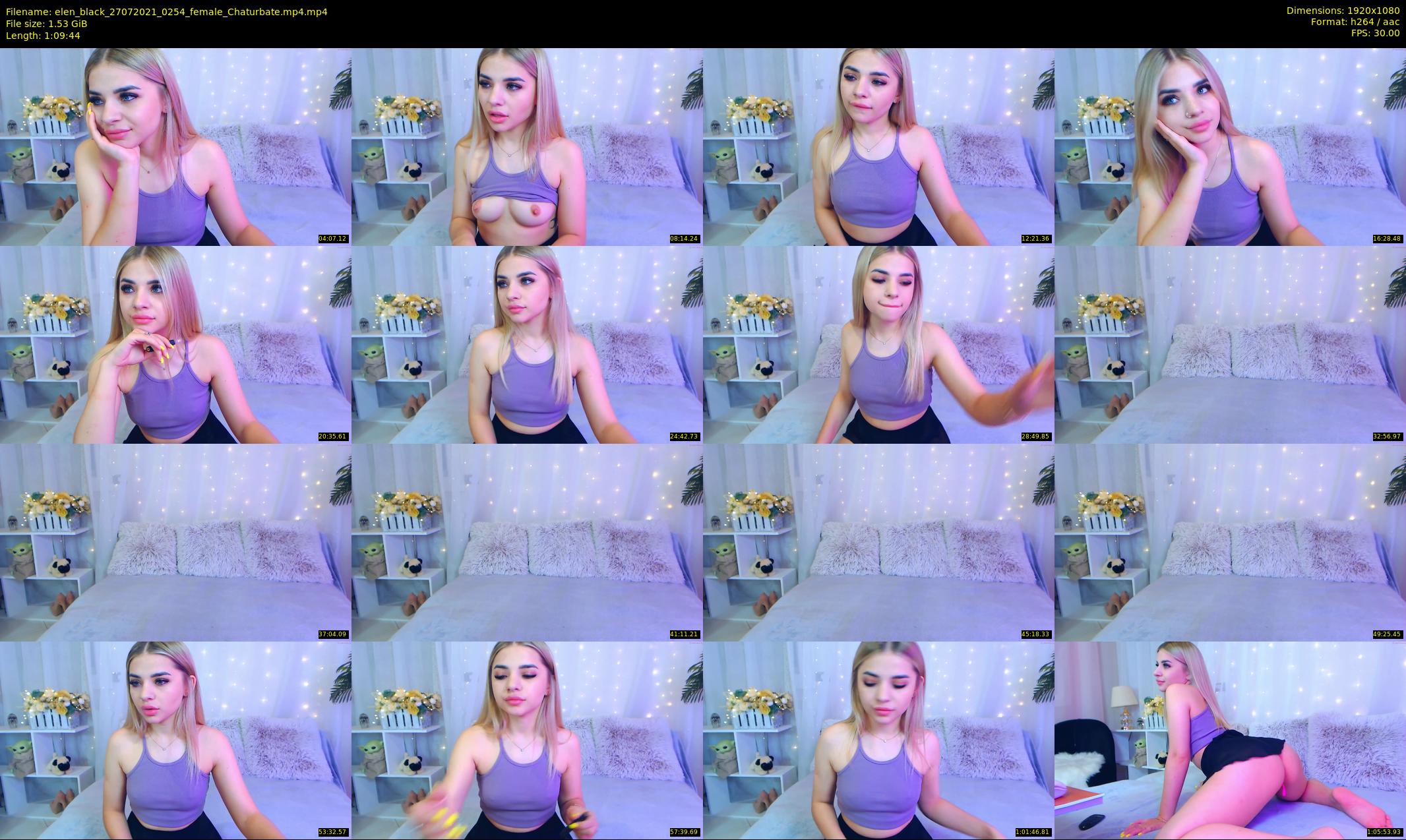 elen_black — 70 minute Chaturbate female cam show recording, 1080p, Jul 27, 2021