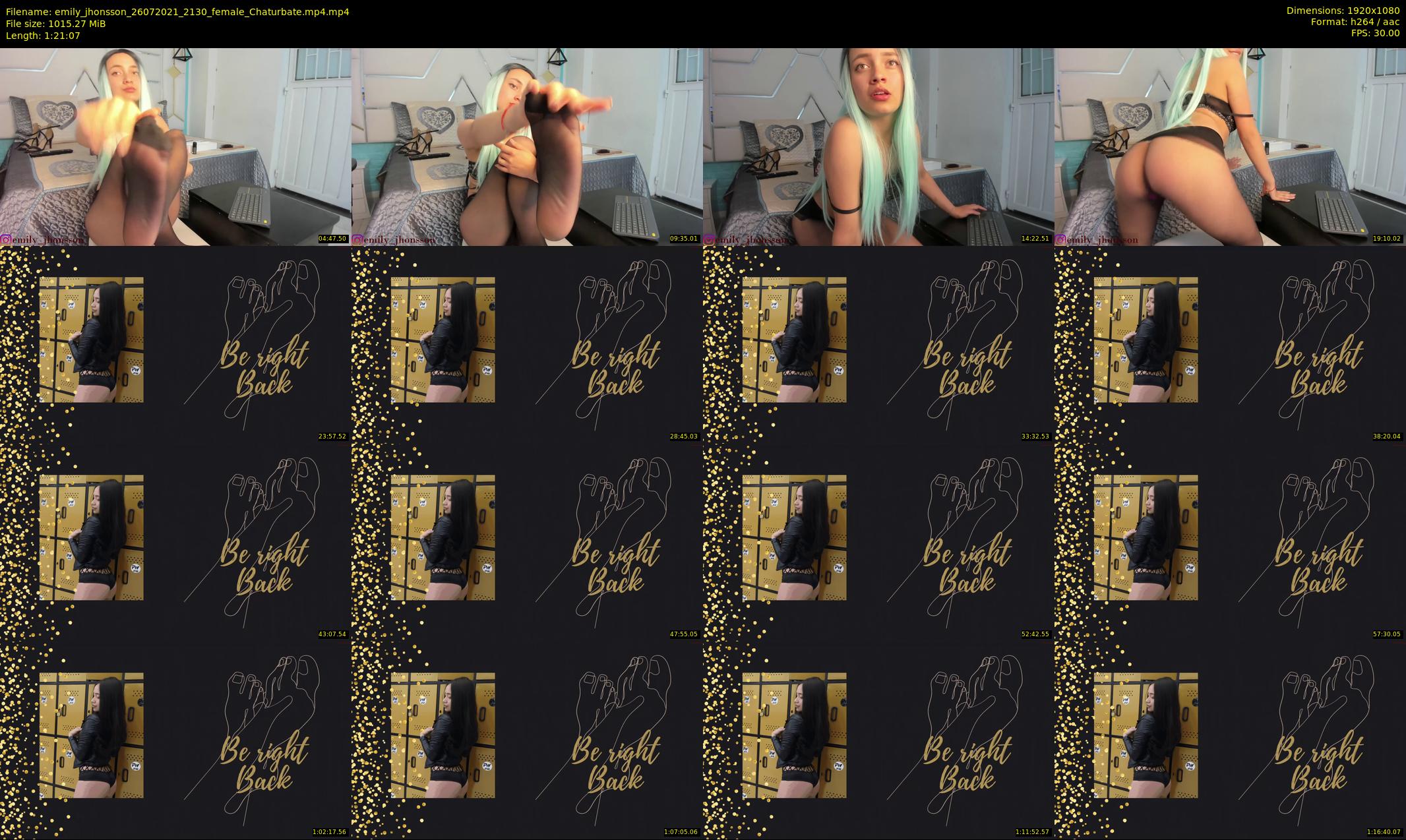 emily_jhonsson — 82 minute Chaturbate female cam show recording, 1080p, Jul 26, 2021