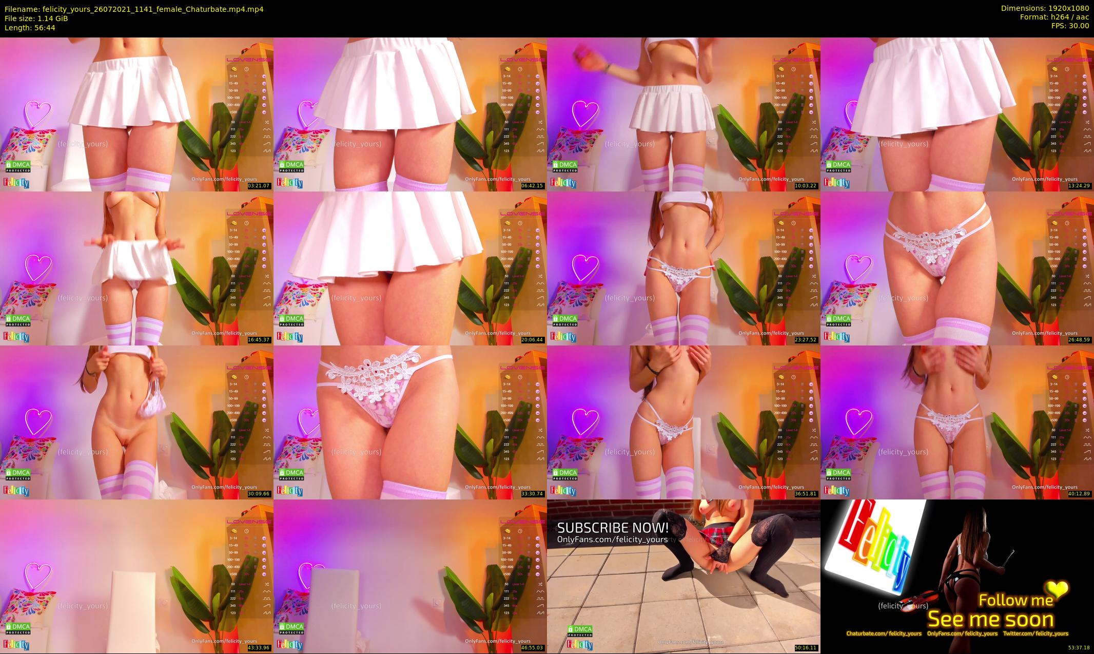 felicity_yours — 57 minute Chaturbate female cam show recording, 1080p, Jul 26, 2021