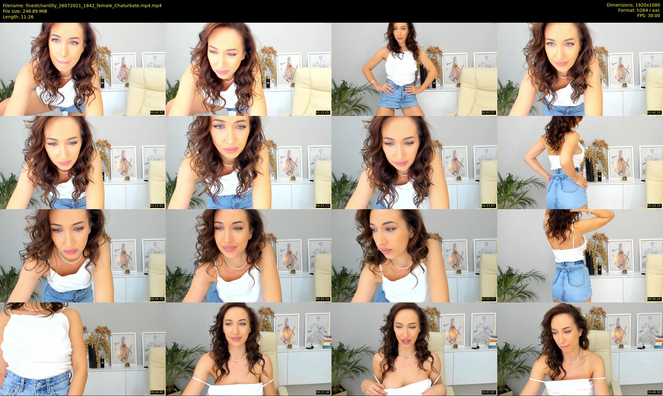 finestchantilly — 12 minute Chaturbate female cam show recording, 1080p, Jul 26, 2021
