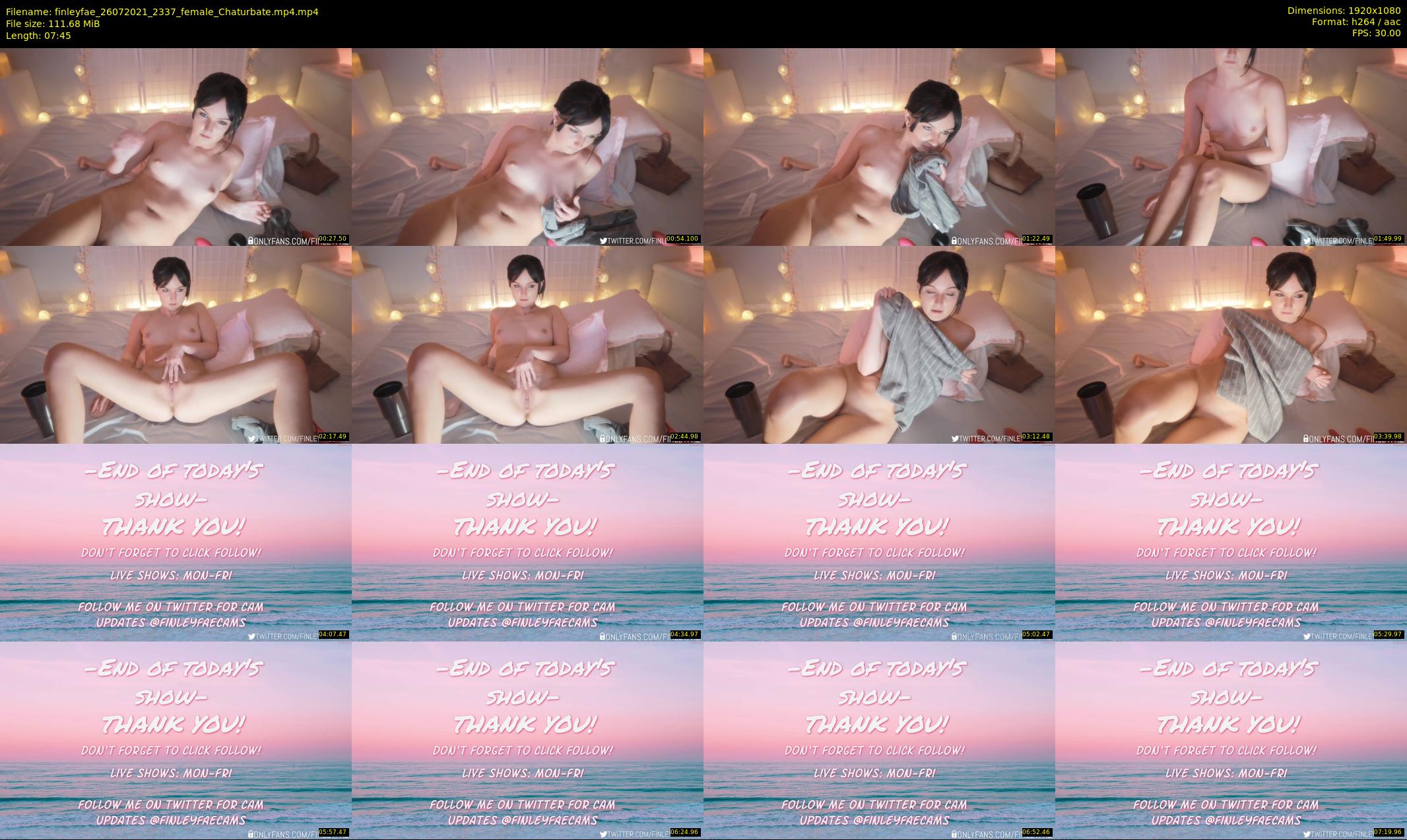 finleyfae — 8 minute Chaturbate female cam show recording, 1080p, Jul 26, 2021