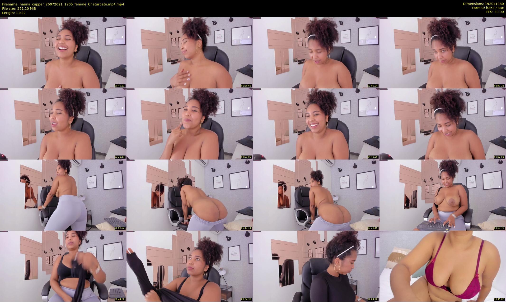 hanna_cupper — 12 minute Chaturbate female cam show recording, 1080p, Jul 26, 2021