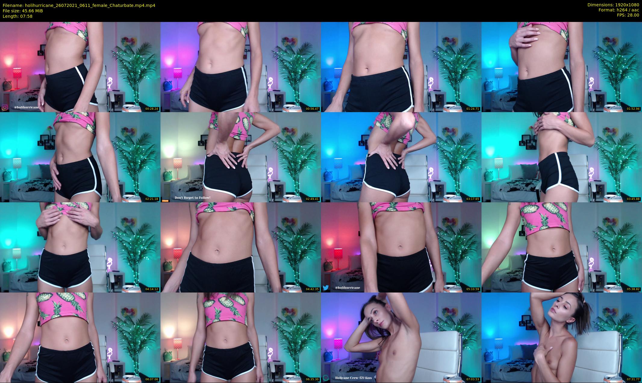 holihurricane — 8 minute Chaturbate female cam show recording, 1080p, Jul 26, 2021