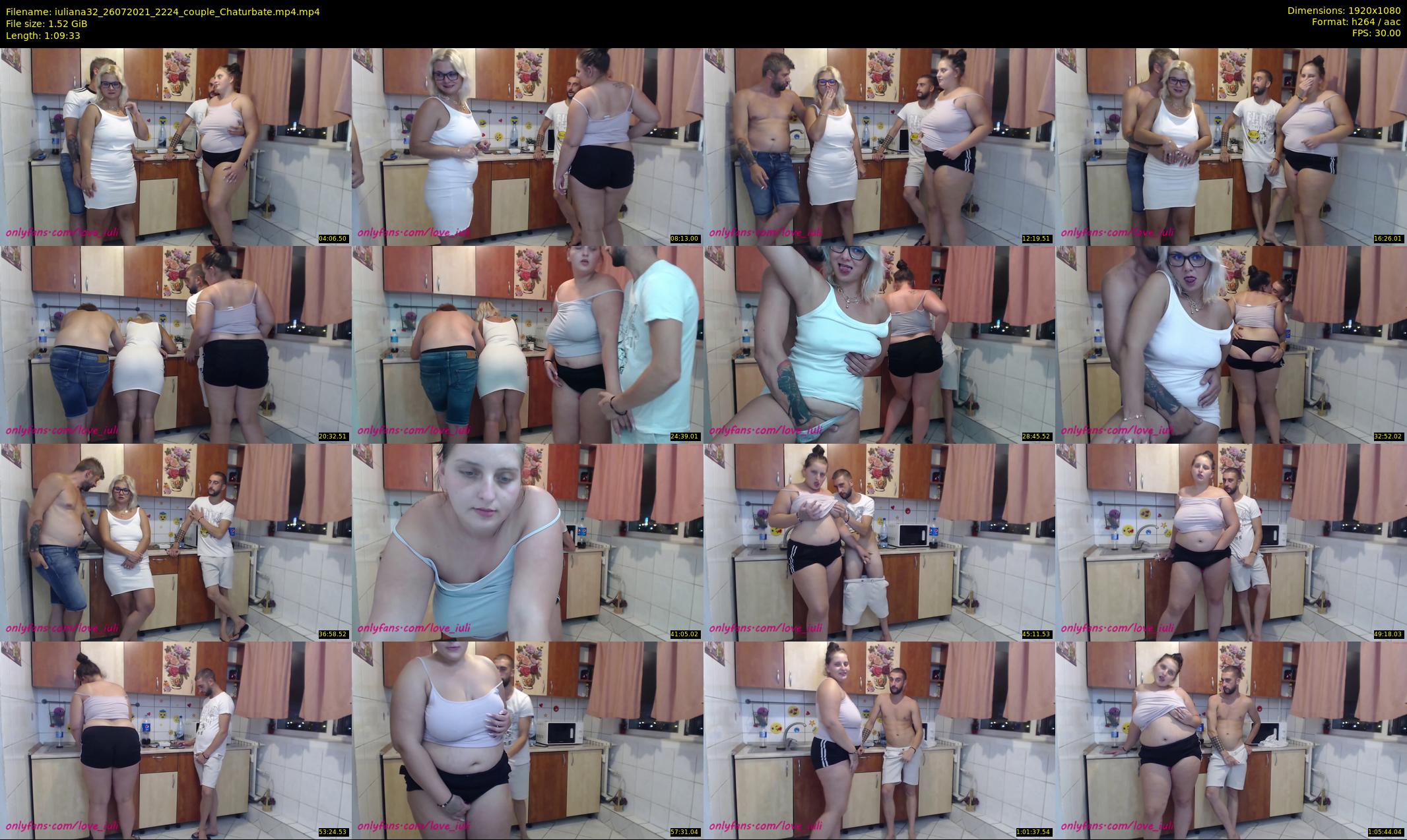 iuliana32 — 70 minute Chaturbate couple cam show recording, 1080p, Jul 26, 2021