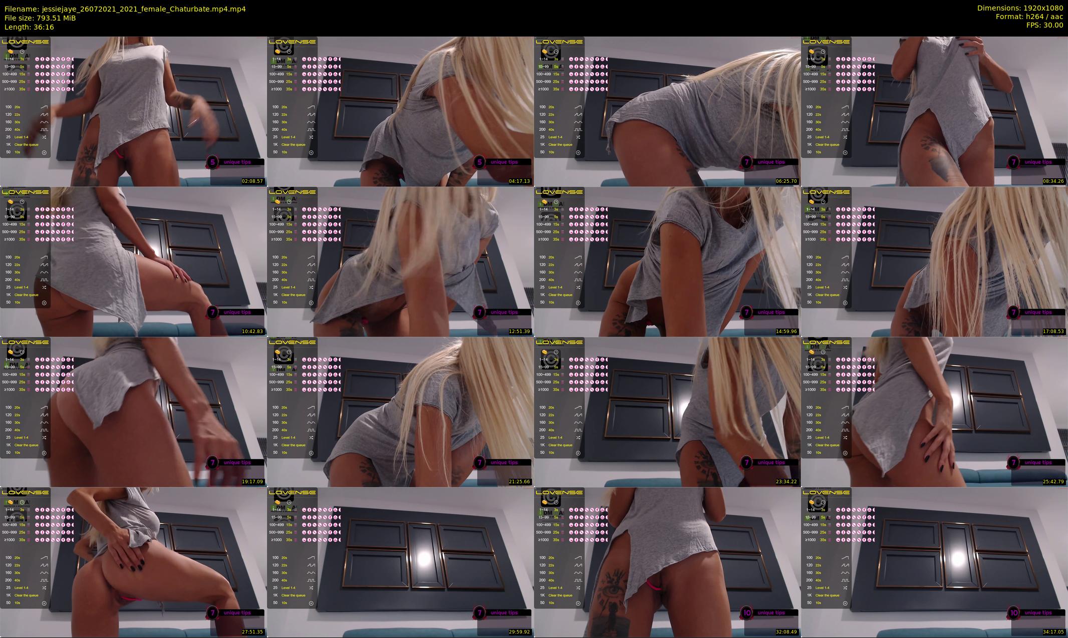 jessiejaye — 37 minute Chaturbate female cam show recording, 1080p, Jul 26, 2021