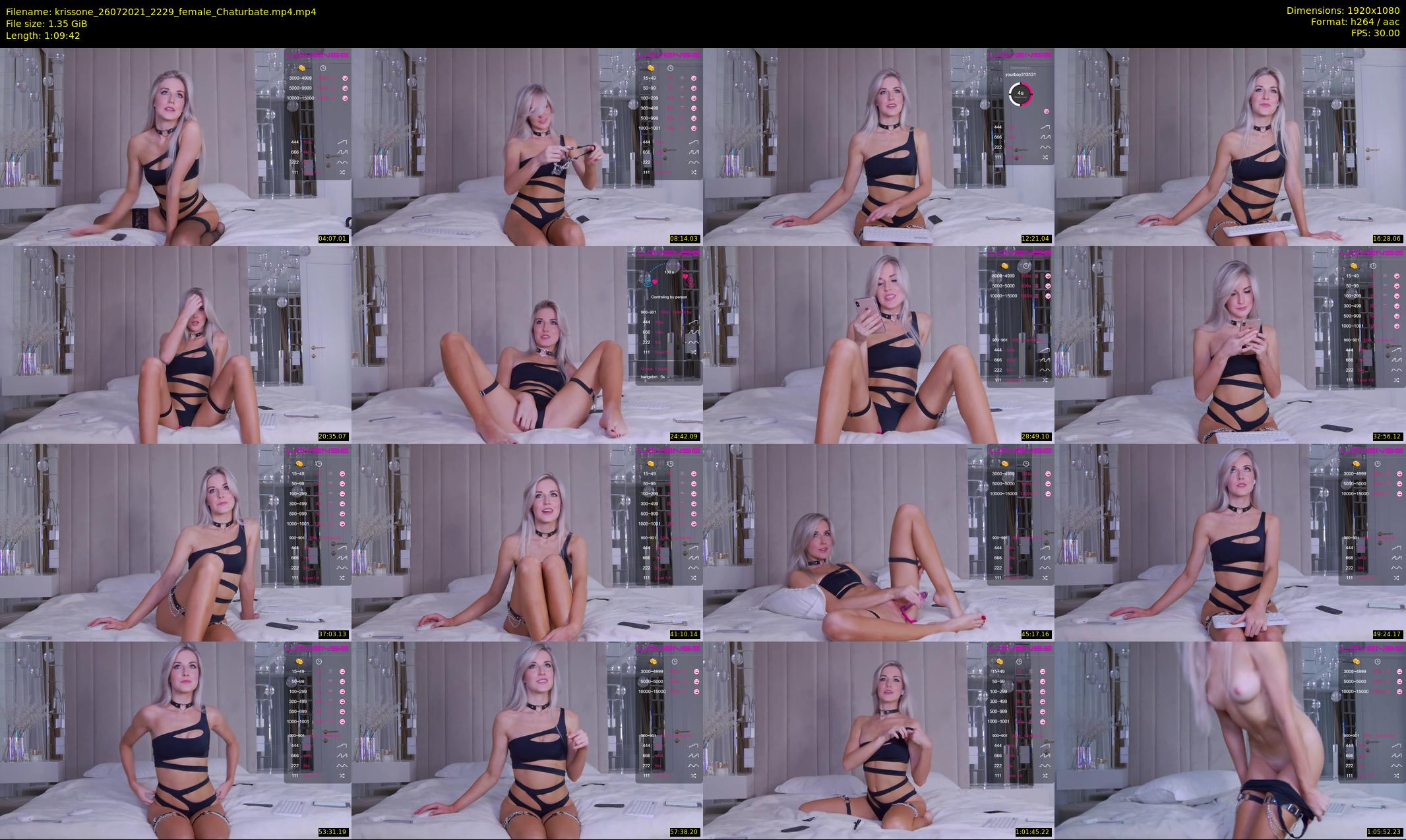 krissone — 70 minute Chaturbate female cam show recording, 1080p, Jul 26, 2021