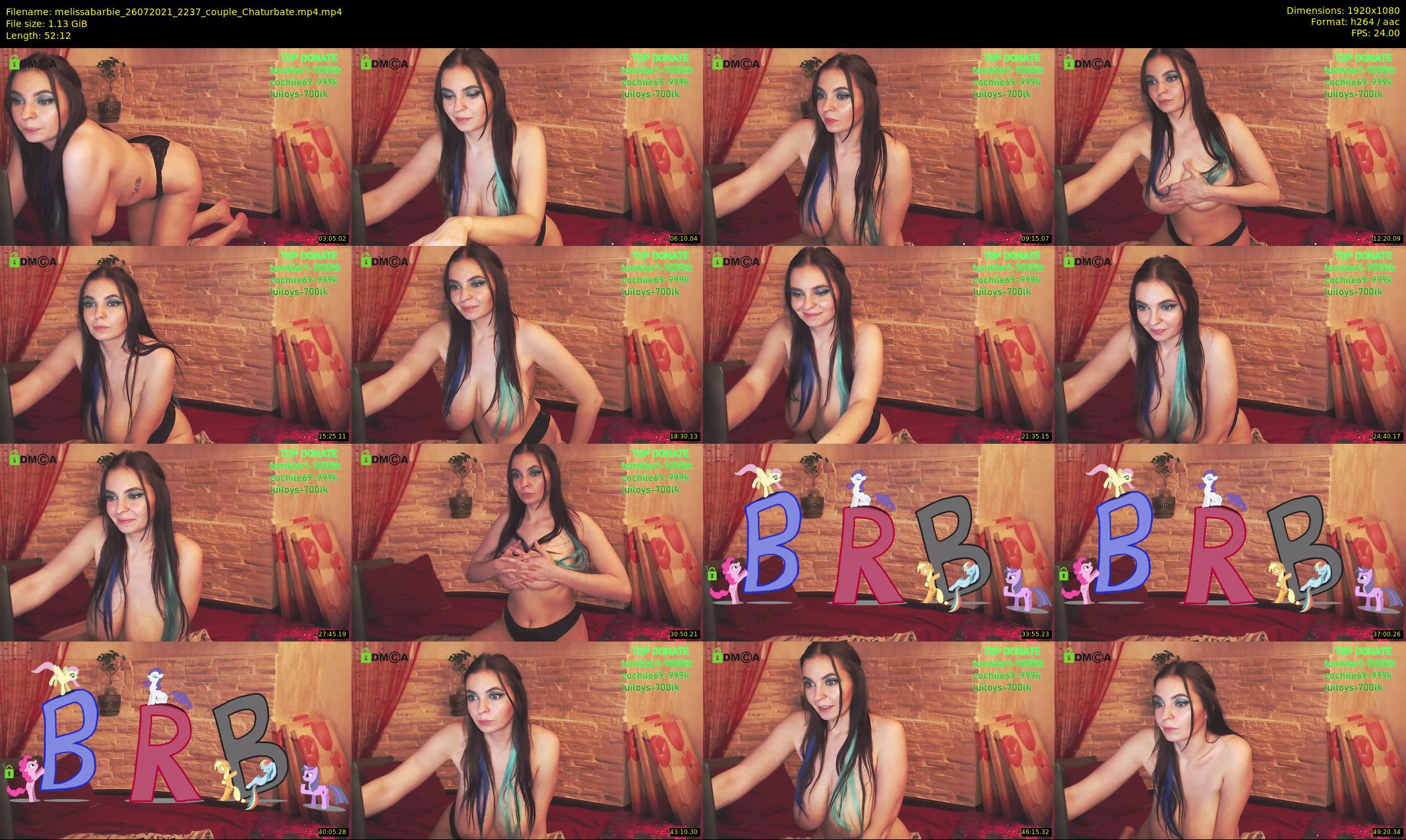 melissabarbie — 53 minute Chaturbate couple cam show recording, 1080p, Jul 26, 2021