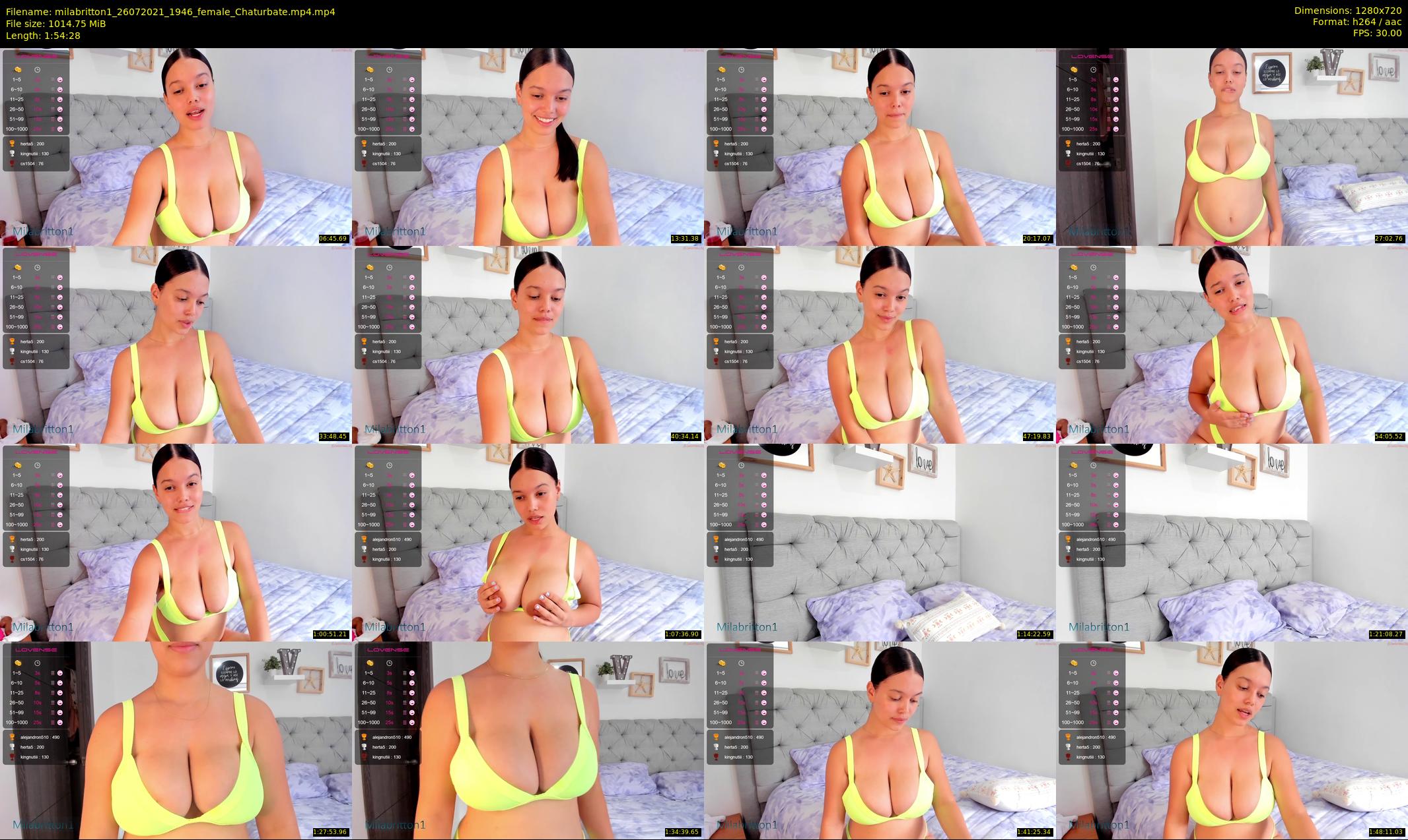 milabritton1 — 115 minute Chaturbate female cam show recording, 720p, Jul 26, 2021