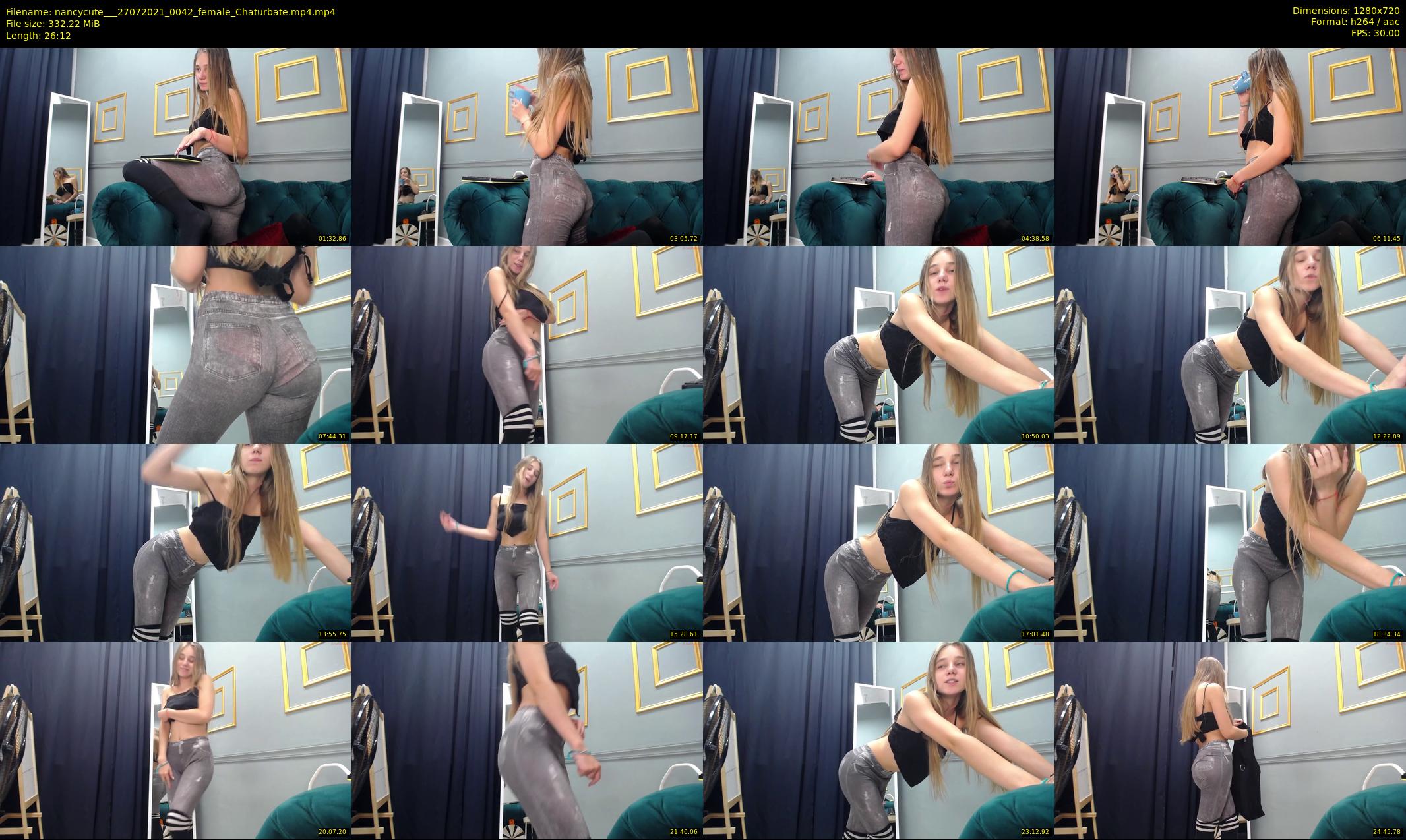 nancycute__ — 27 minute Chaturbate female cam show recording, 720p, Jul 27, 2021