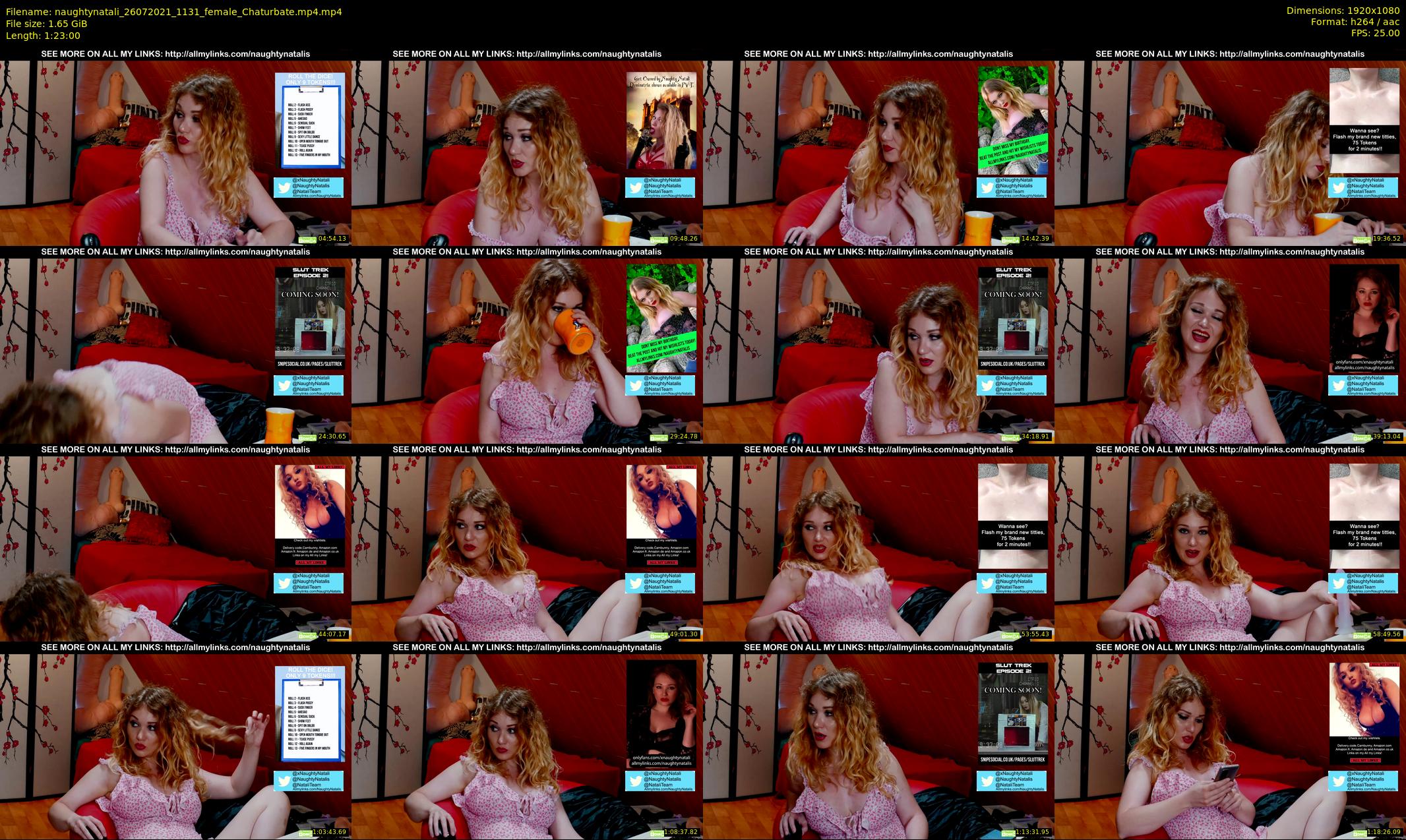naughtynatali — 83 minute Chaturbate female cam show recording, 1080p, Jul 26, 2021