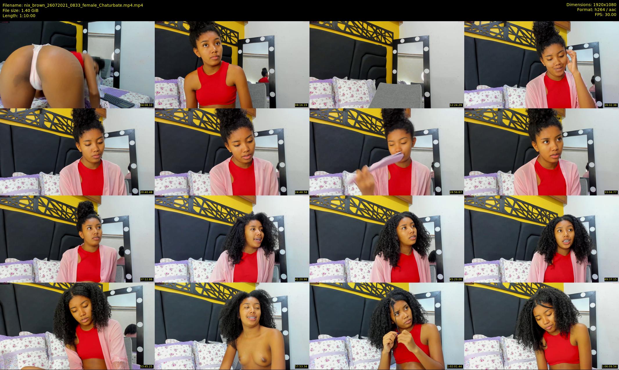 nix_brown — 70 minute Chaturbate female cam show recording, 1080p, Jul 26, 2021