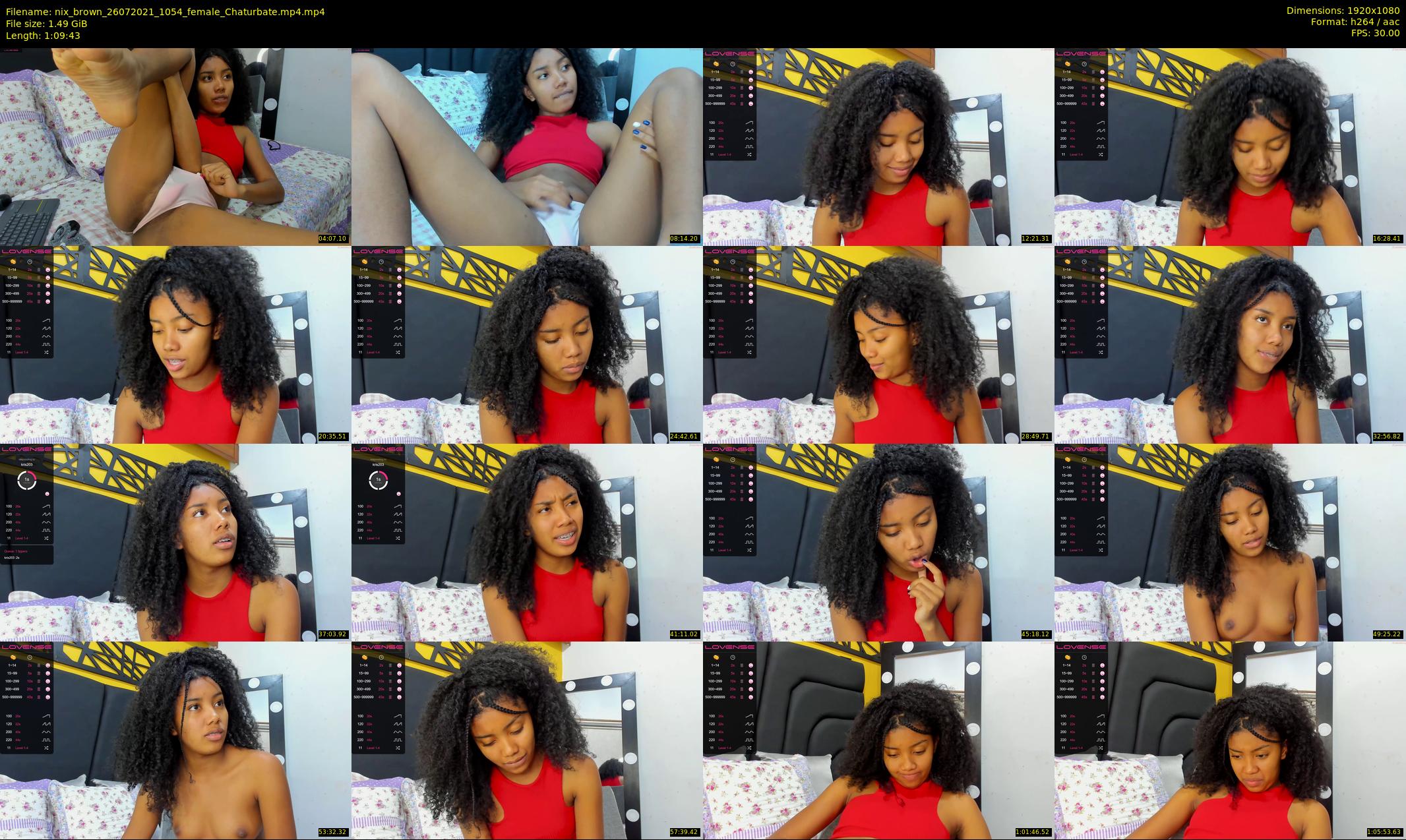nix_brown — 70 minute Chaturbate female cam show recording, 1080p, Jul 26, 2021
