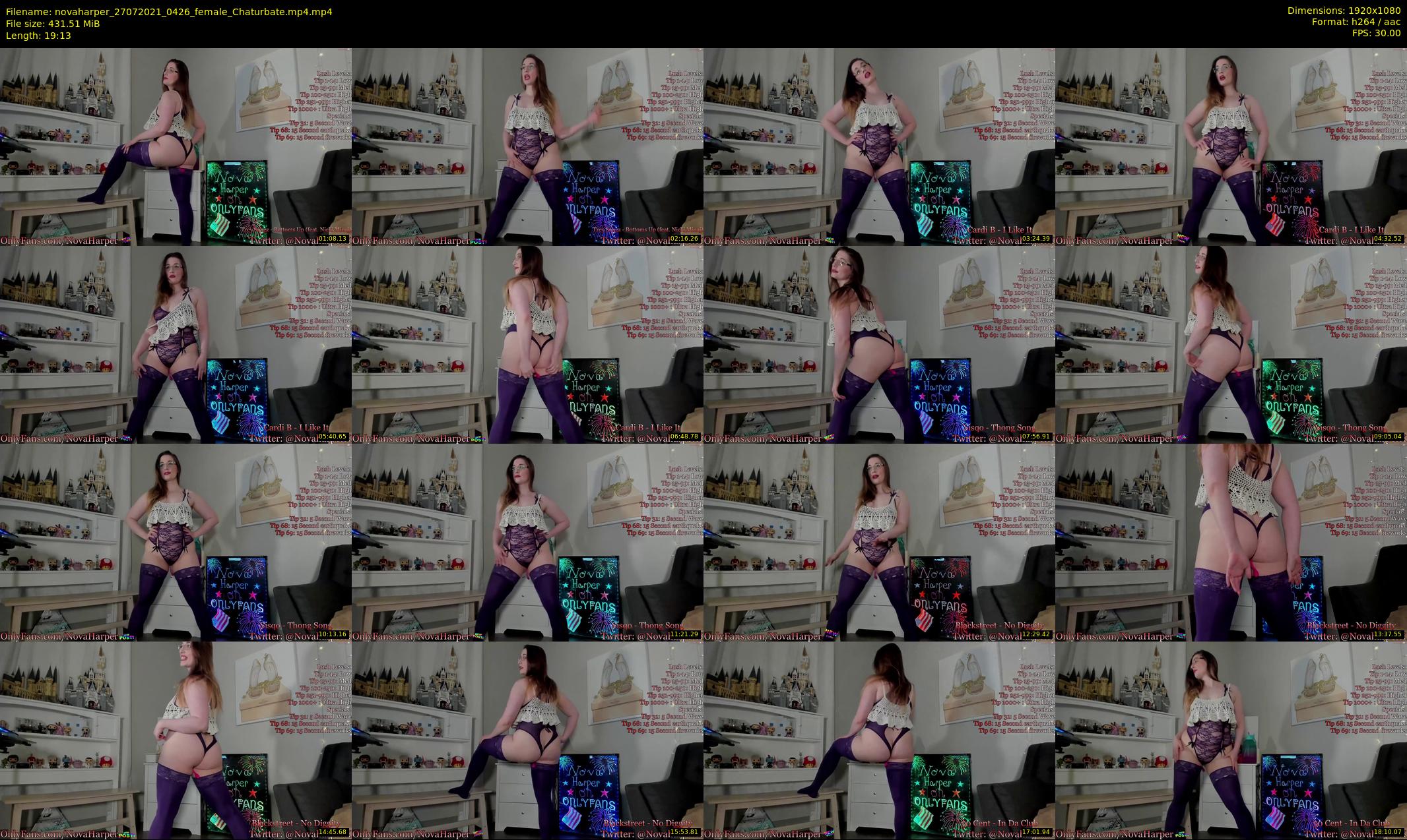 novaharper — 20 minute Chaturbate female cam show recording, 1080p, Jul 27, 2021