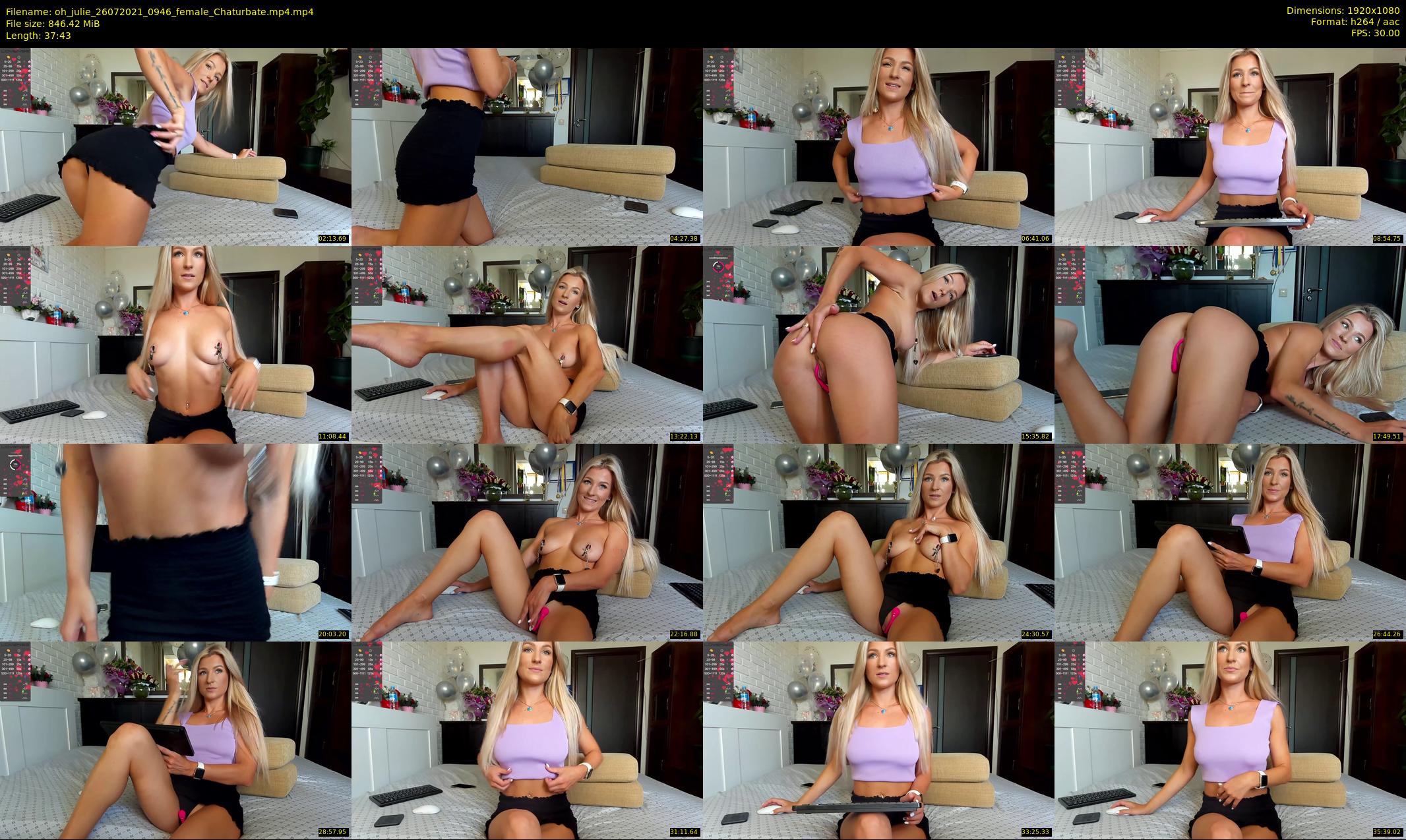 oh_julie — 38 minute Chaturbate female cam show recording, 1080p, Jul 26, 2021