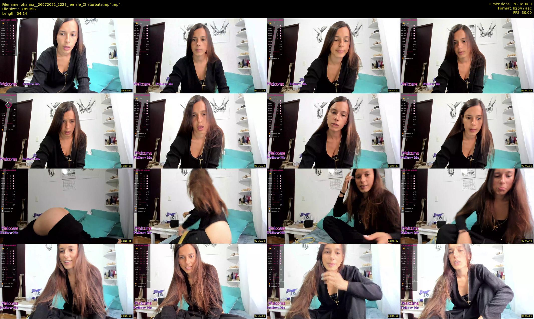 ohanna_ — 5 minute Chaturbate female cam show recording, 1080p, Jul 26, 2021