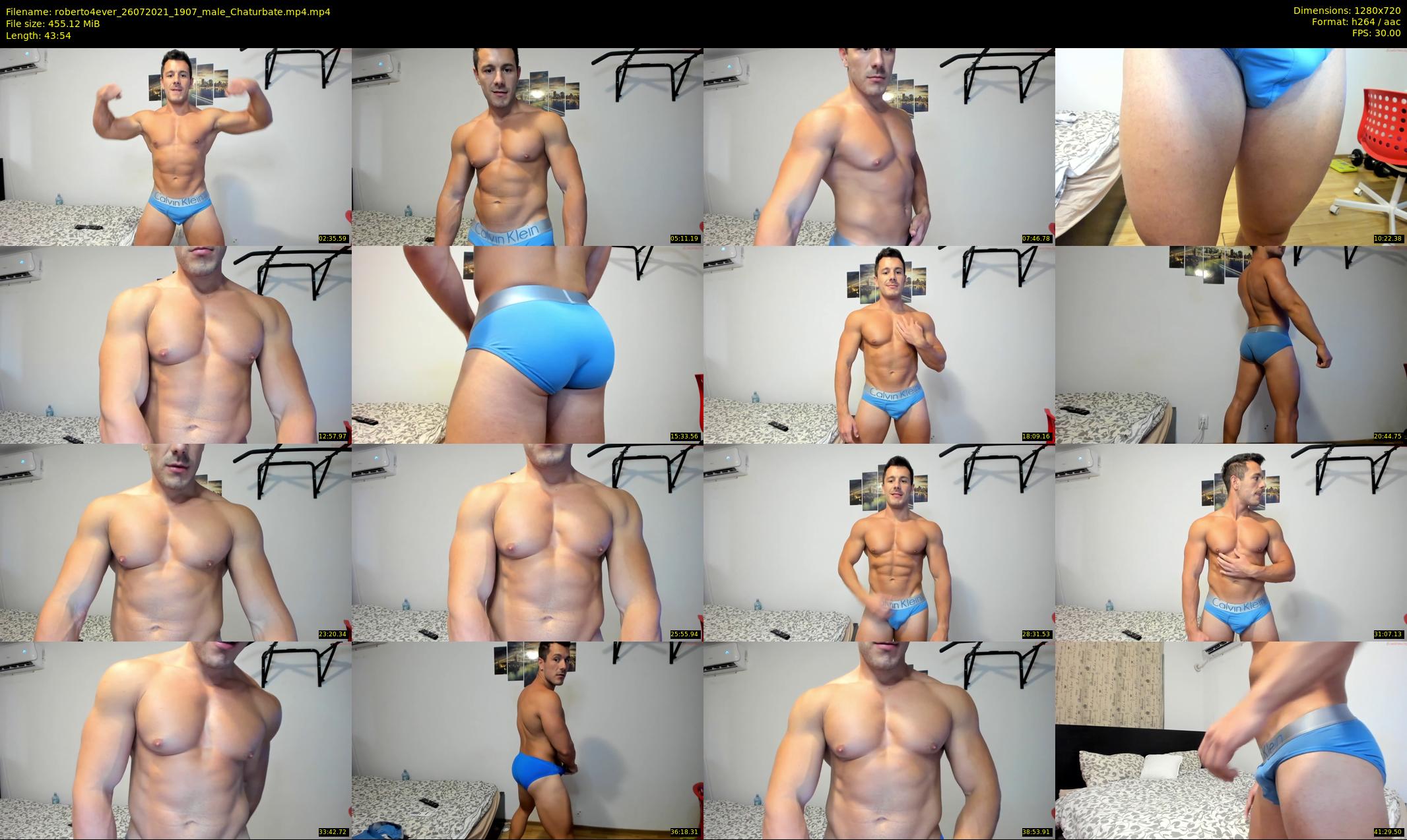roberto4ever — 44 minute Chaturbate male cam show recording, 720p, Jul 26, 2021