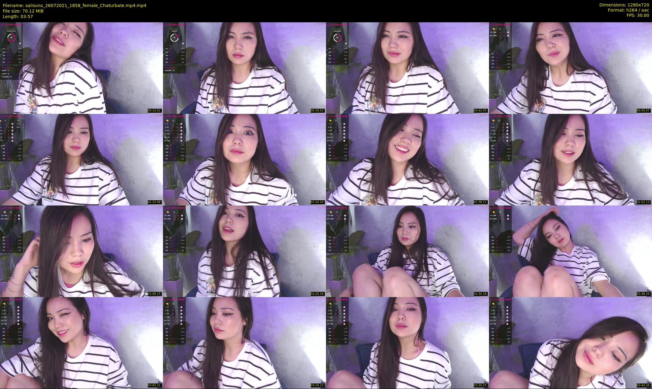 salisuno — 4 minute Chaturbate female cam show recording, 720p, Jul 26, 2021