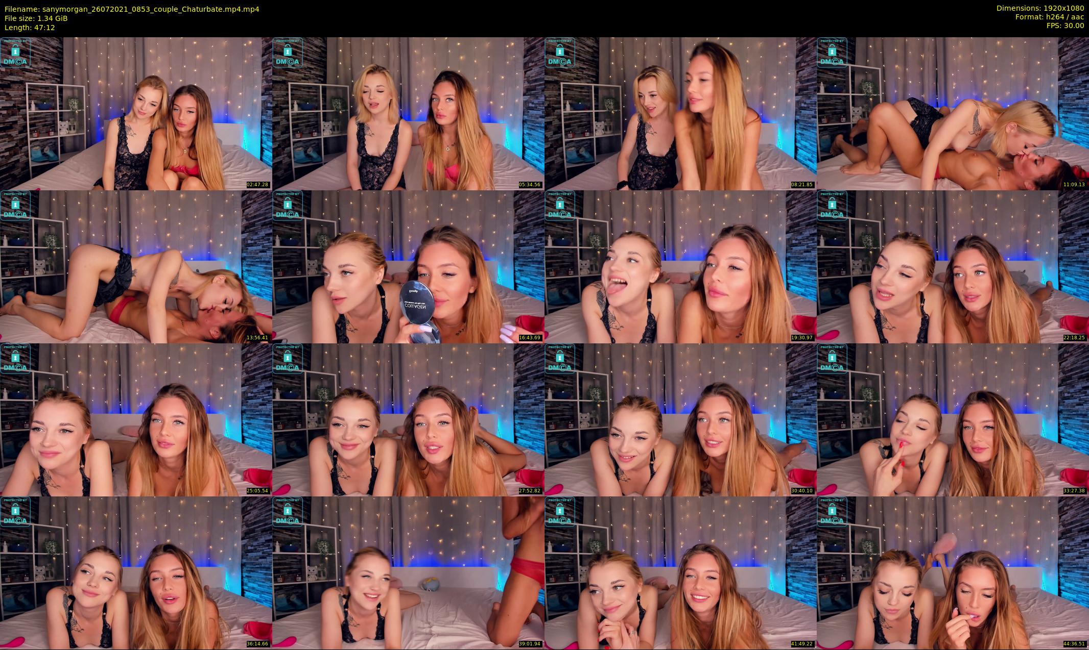 sanymorgan — 48 minute Chaturbate couple cam show recording, 1080p, Jul 26, 2021