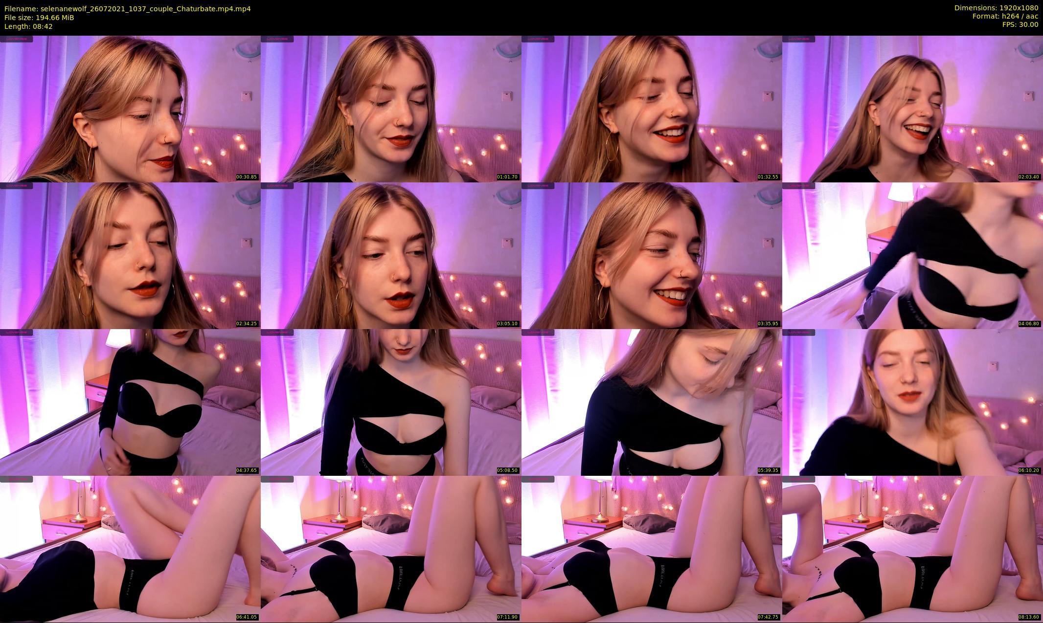 selenanewolf — 9 minute Chaturbate couple cam show recording, 1080p, Jul 26, 2021