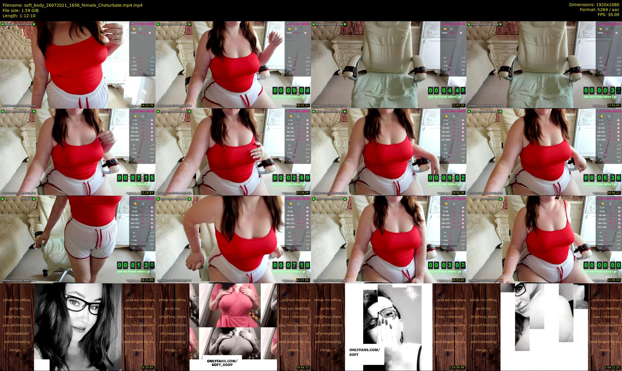 soft_body — 73 minute Chaturbate female cam show recording, 1080p, Jul 26, 2021