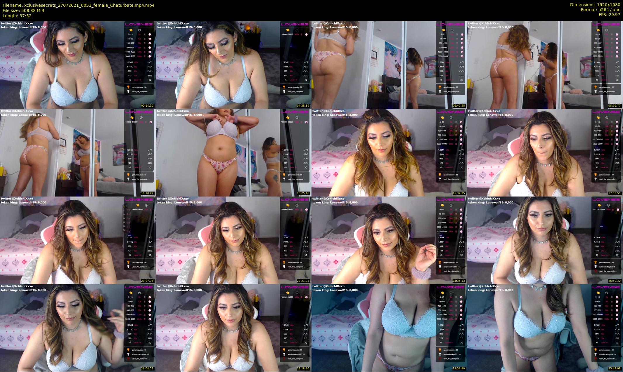 xclusivesecrets — 38 minute Chaturbate female cam show recording, 1080p, Jul 27, 2021