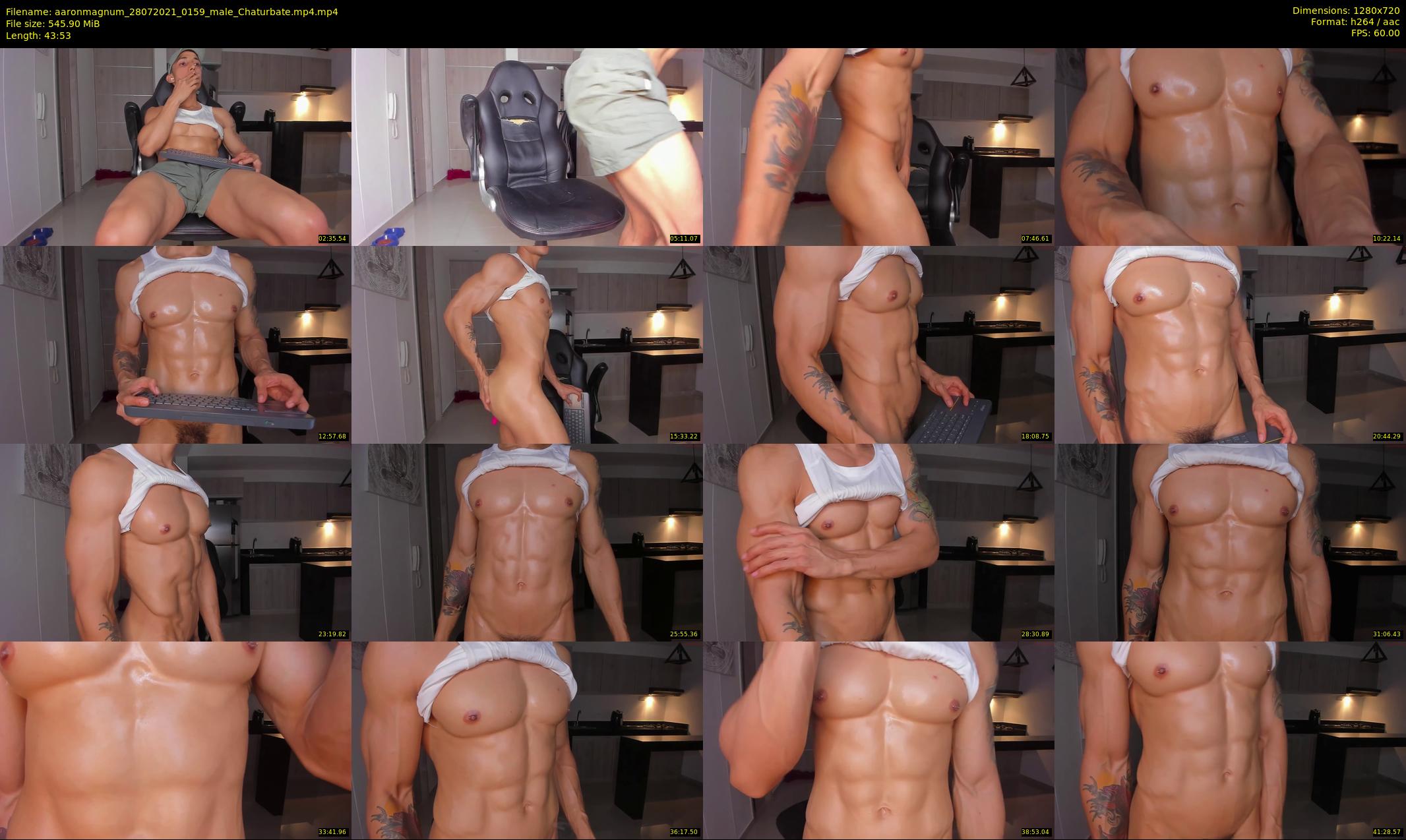 aaronmagnum — 44 minute Chaturbate male cam show recording, 720p, Jul 28, 2021