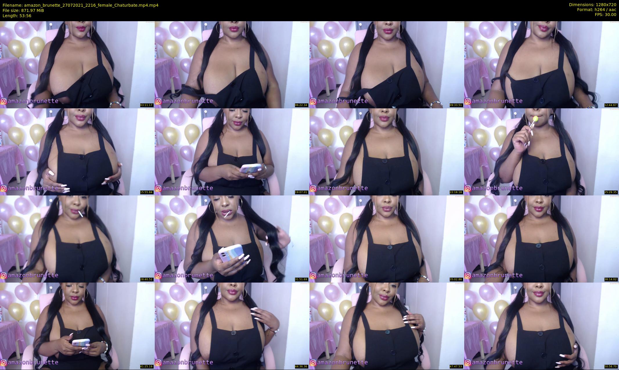 amazon_brunette — 54 minute Chaturbate female cam show recording, 720p, Jul 27, 2021